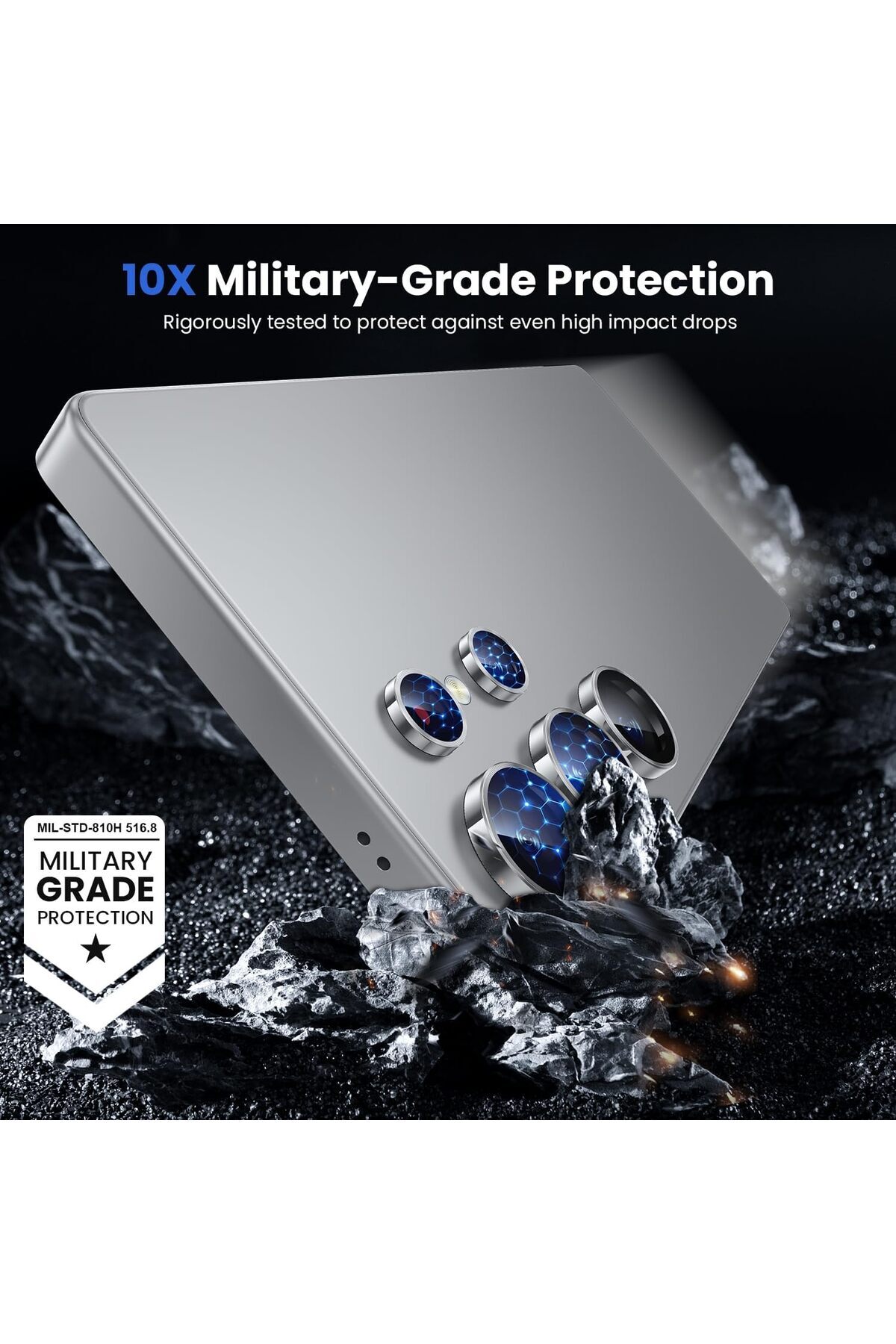 AWH-Camera Lens Protector for Samsung Galaxy S25 Ultra, 9H Shatterproof Glass 4