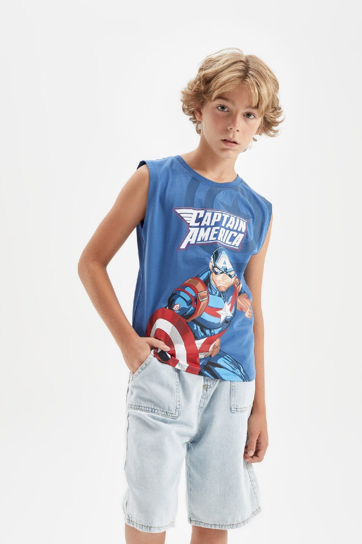 DeFacto Atlet Pentru Băieți Marvel - Gât Dublu, Masculin - 11–12 years