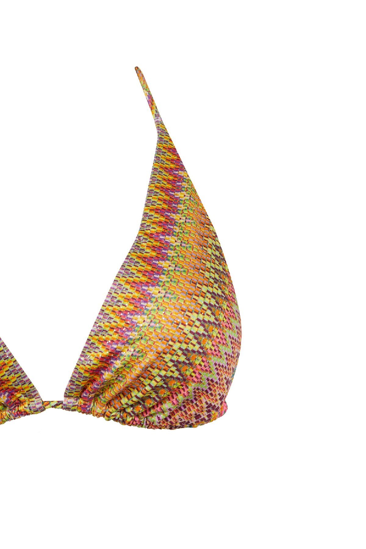 DeFacto-DeFacto x Ayje Patterned Halter Triangle Bikini Top - C6155AX24HS 3