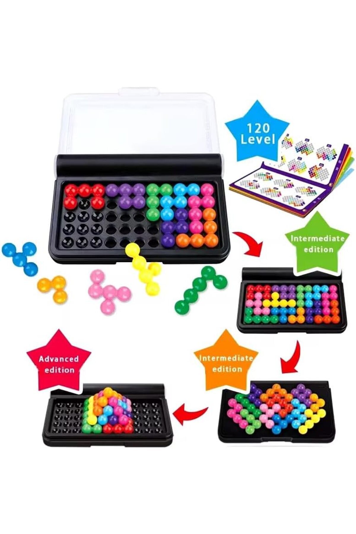 بازی رومیزی مسافرتی سه‌بعدی | ۱۲۰ چالش منطقی برای کودکان و بزرگسالان | اسباب‌بازی STEM