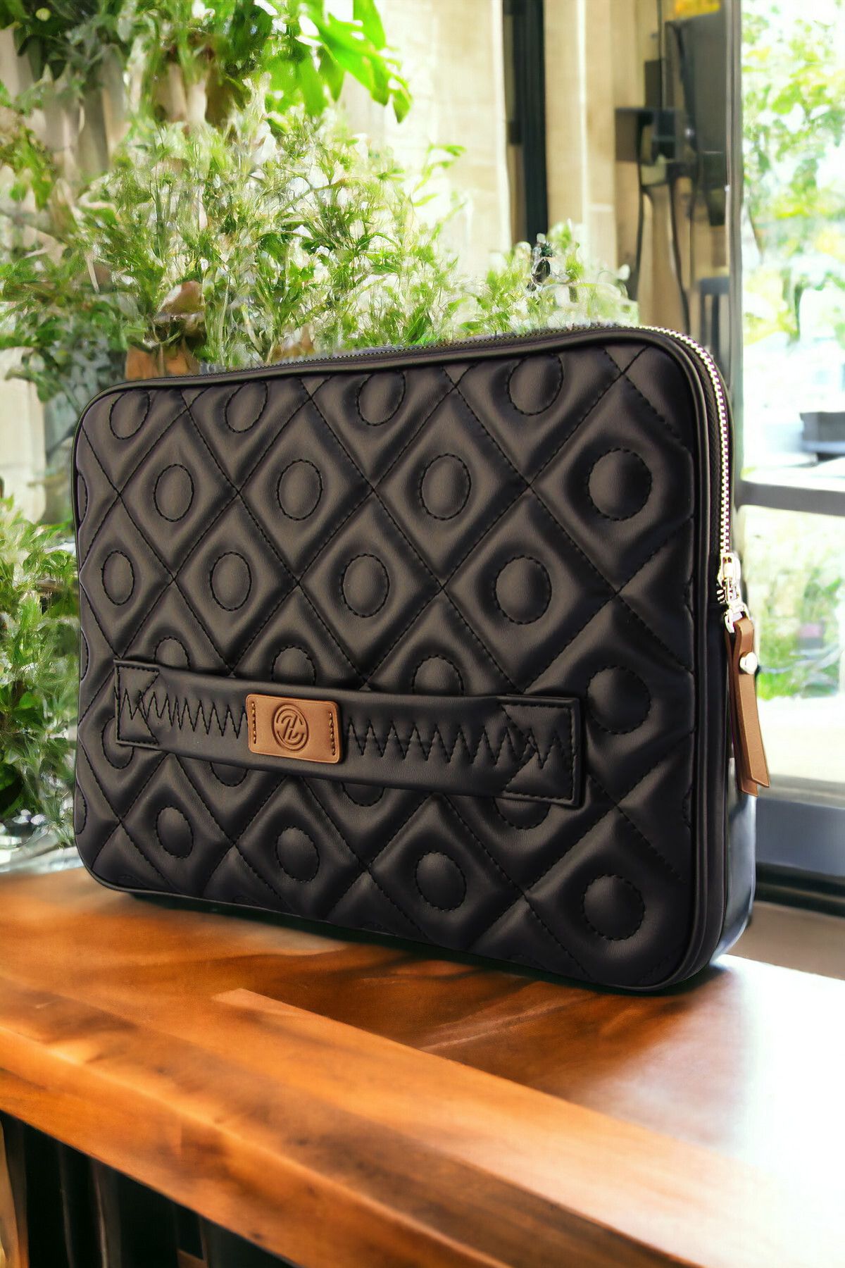 QUB CLUB-Geantă unisex matlasată pentru notebook pentru computer Mac Book Air Pro 2