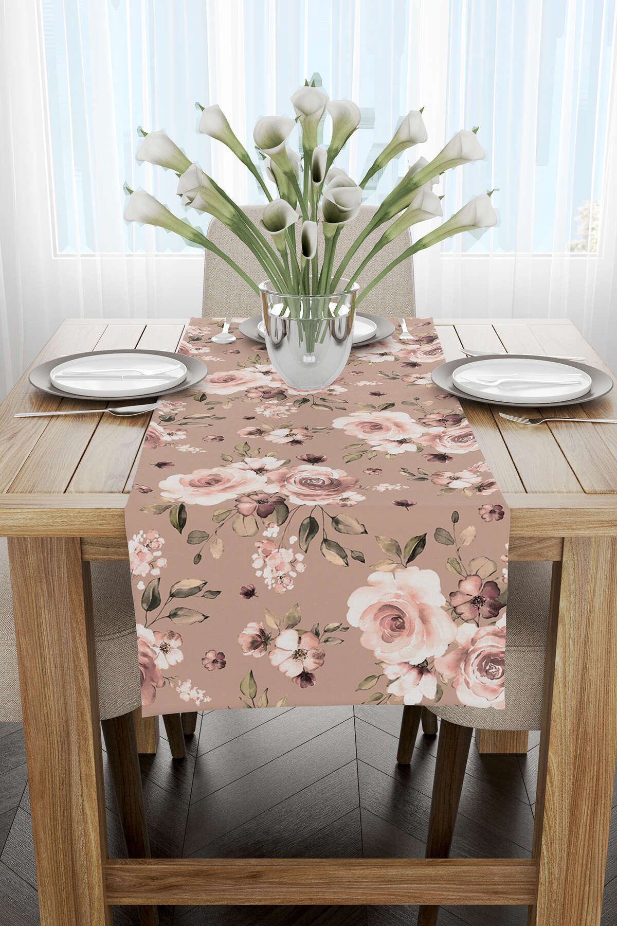 Cango Home-Yellow Ethnic Motif Abstract Patterned Digital Printed Runner Cgh1347-Rn 1