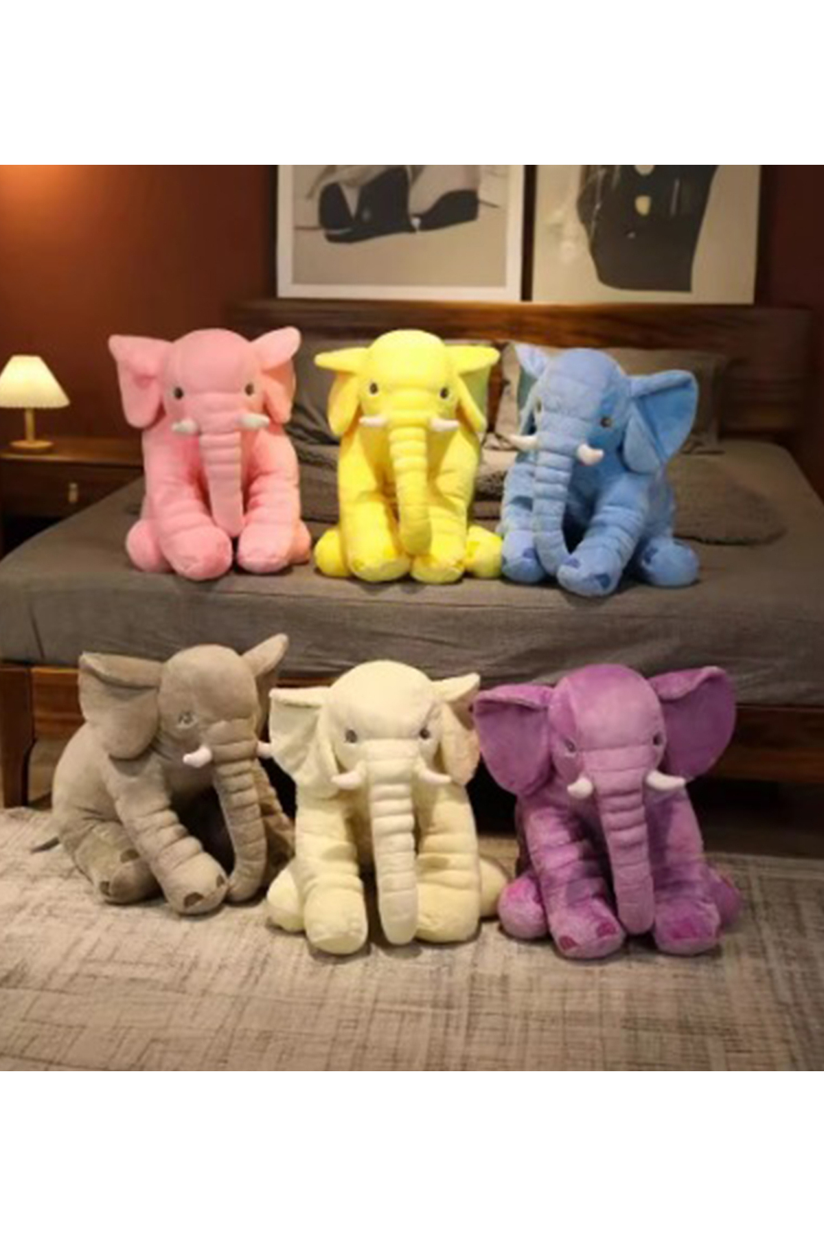 Pandamkee Uyku Arkadaşım Fil - Büyük Yumuşak Peluş Fil 35 Cm fotoğrafı 3 (önizleme)