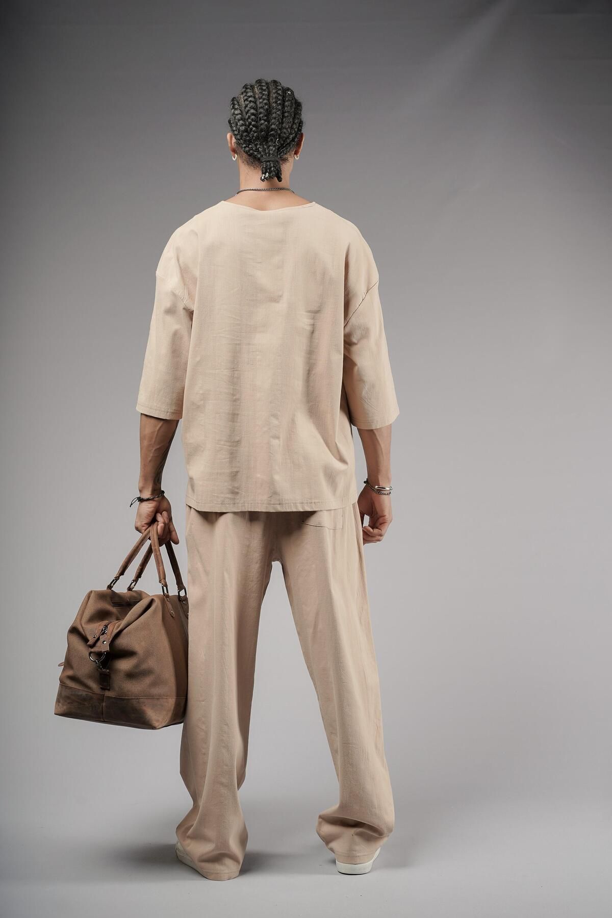 king brich-Oversize Mold Linen Bottom Top Set 6