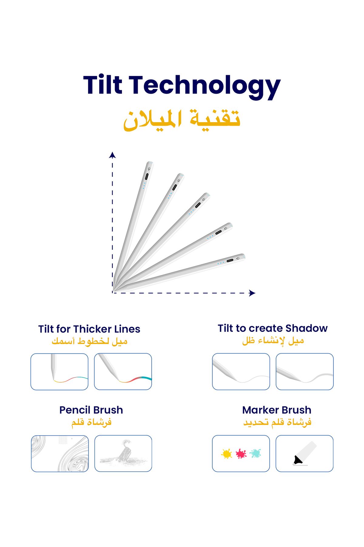 Tinymoose-Pencil Pro Lumin – 3 LED Battery Indicator, USB-C Charging, Palm Rejection - iPad 2018 and above 9
