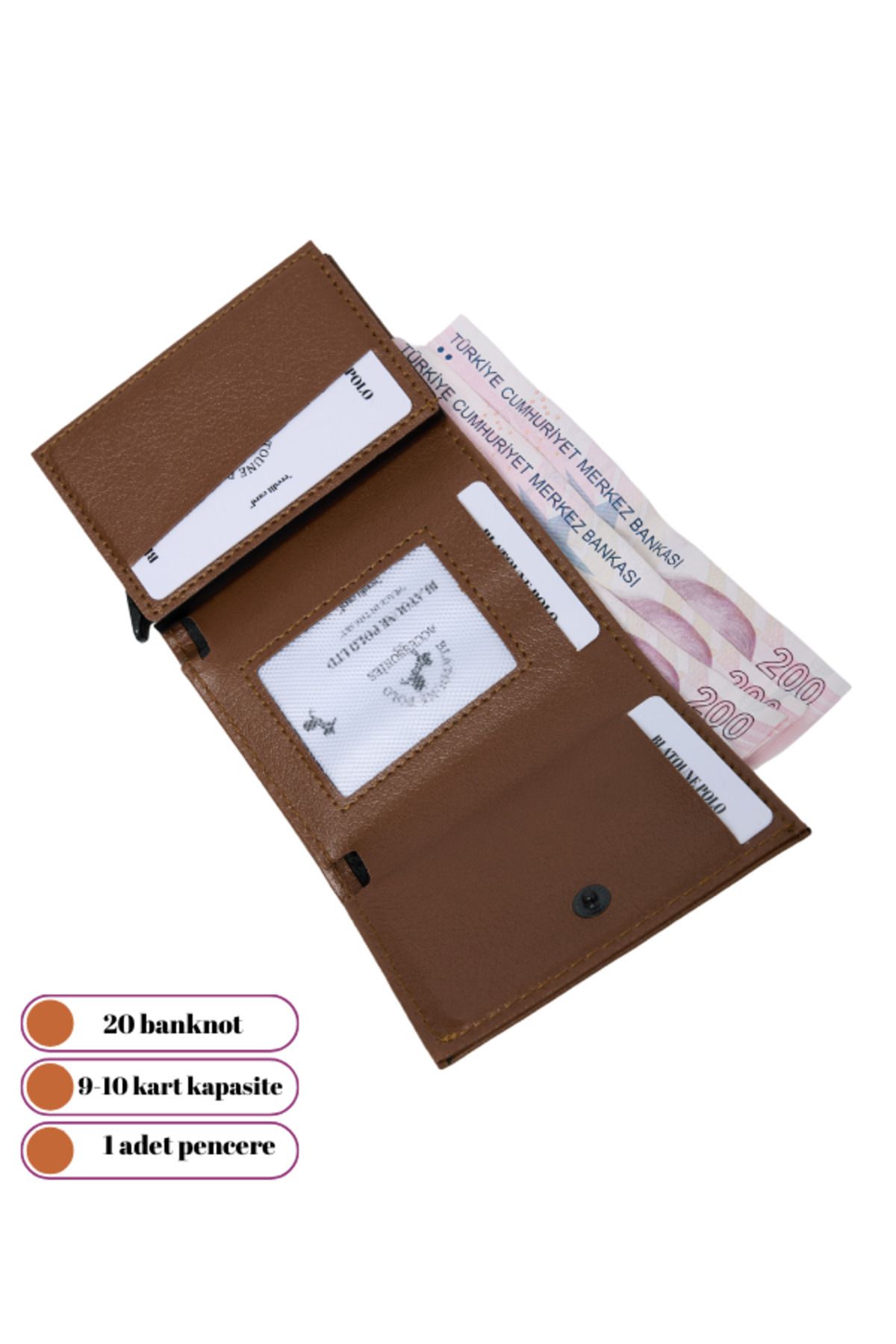 کیف پول زنانه RFID محافظت شده TABA مکانیسم اتوماتیک سرقت در مقایسه با کارت Blatoune Polo