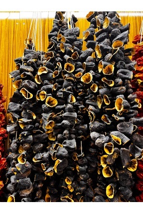 Bir Dünya Kuruyemiş Dolmalık Patlıcan Kurusu 1 İp Dizi 45 - 50 Adet