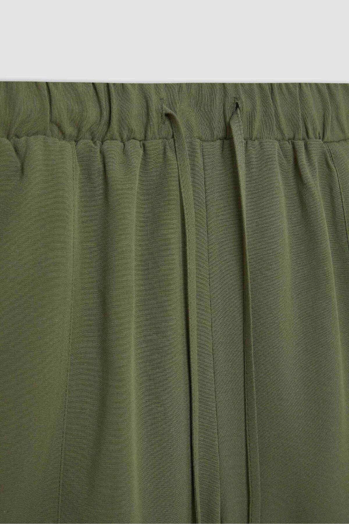 DeFacto-Linen Blended Regular Fit Shorts - D0967AX24HS 8