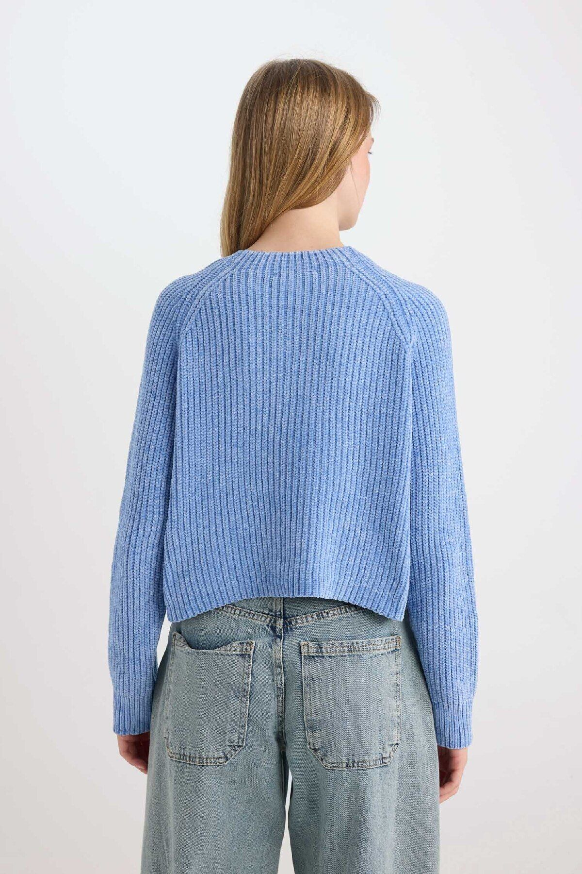 DeFacto-Strickpullover mit normaler Passform und halbem Rollkragenpullover C6234AX24CW 6