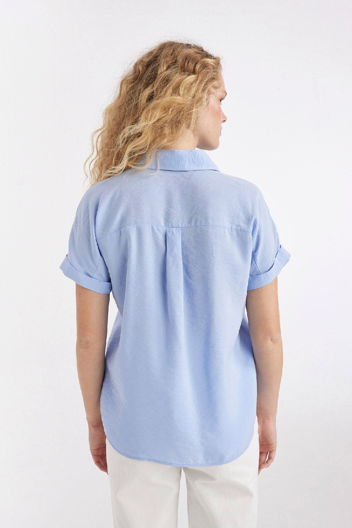 DeFacto-Košile Oversize Fit s krátkým rukávem D3068ax24sm 6