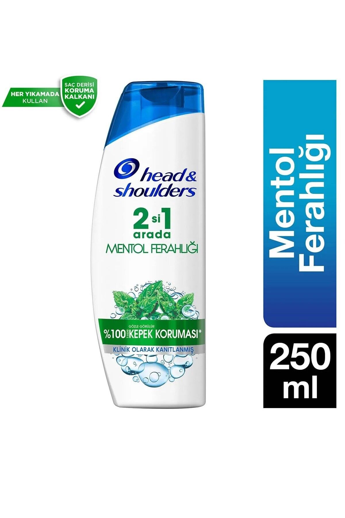 prestij sanal market Head&Shoulder Mentol Ferahlığı 2'si 1 Arada Kepeğe Karşı Etkili Şampuan 250 ml (6 ADET)