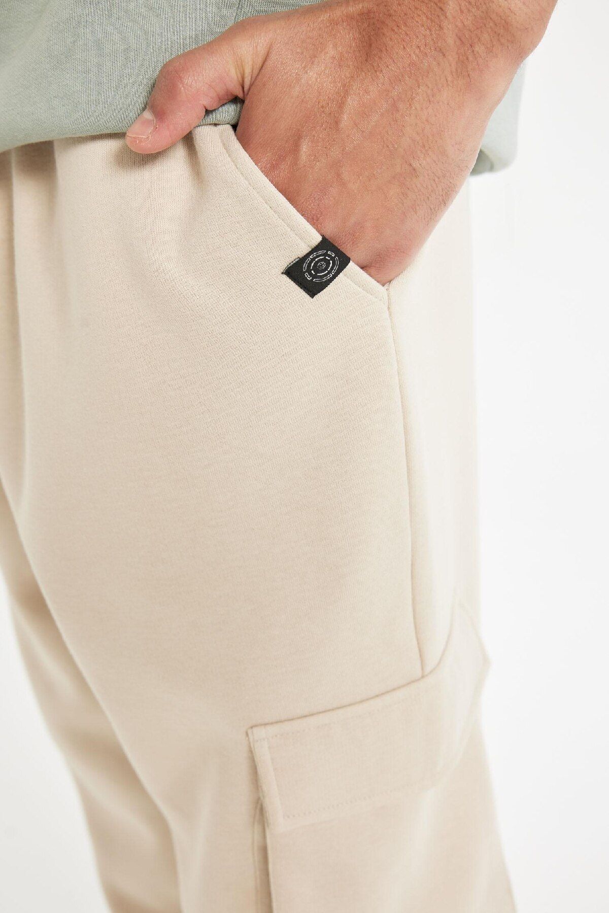 DeFacto-Jogger-Jogginghose mit normaler Passform – Cargo-Tasche, Schnürung, elastisches Bein Y5533az24au 7
