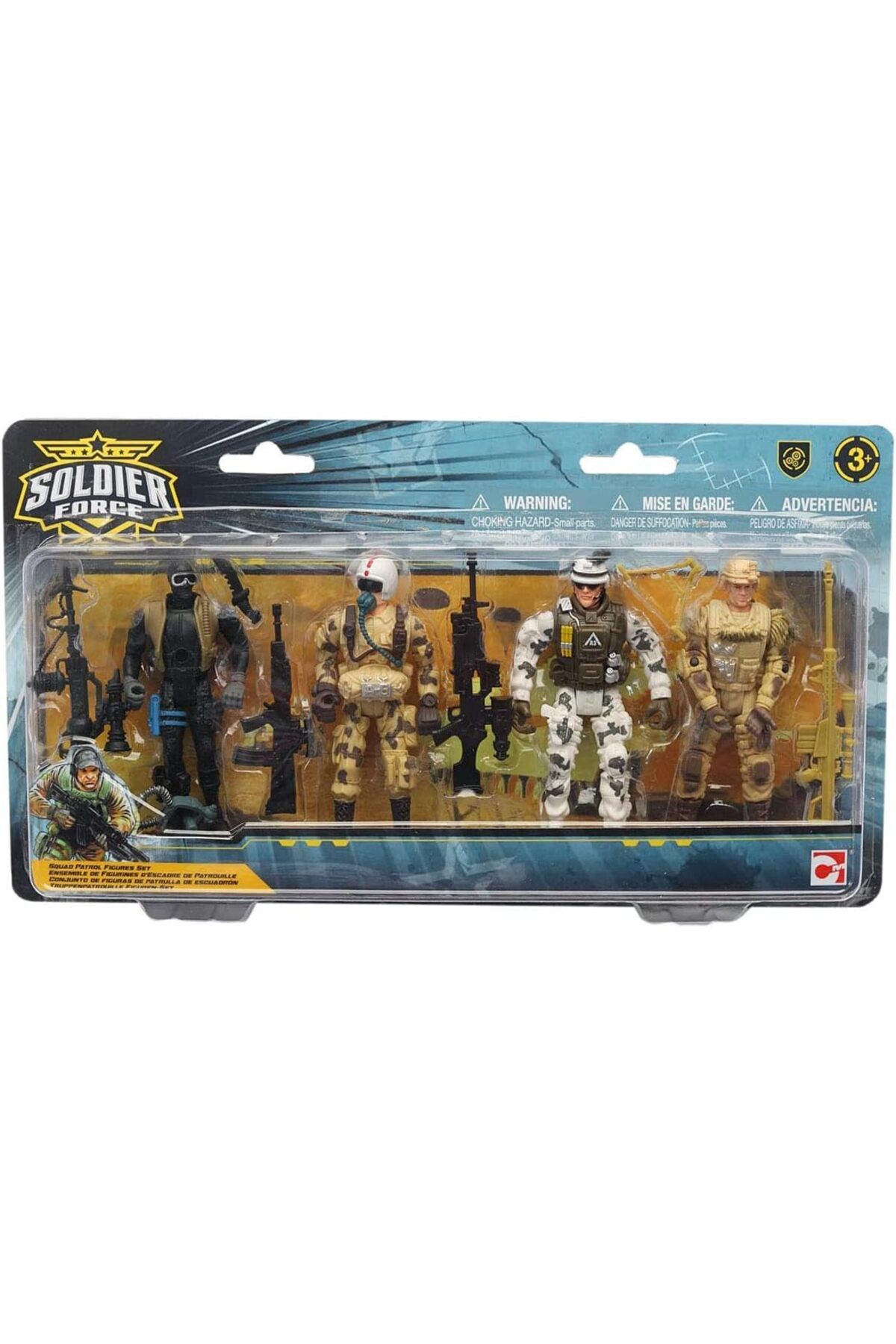 STOREMAX buxystorem Mei Asker Oyun Set Soldier Force Squad Patrol Figure 4Fgr./4Silah Krtl. trendymx 999662