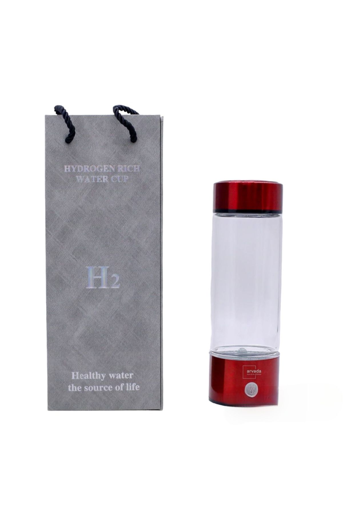 blossom Sticla Generatoare De Apa Hidrogenata, Ionizata Si Plasmatica - 420 Ml, Arvada, Alimentare Usb, Led, - Mărime unică