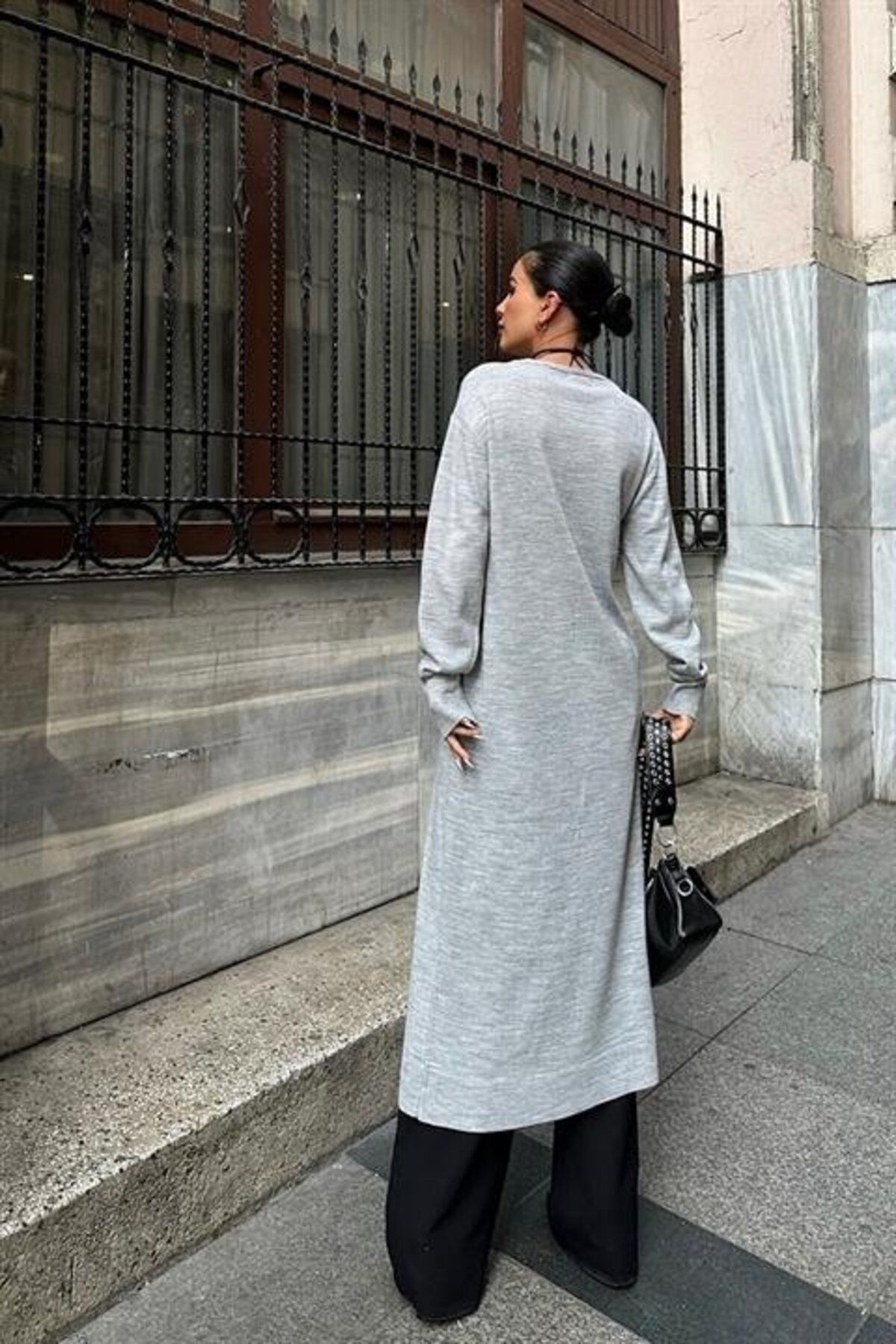 Moka Shopin-Mokashopin Sandy Buttoned Long Cardigan 5100-23 2