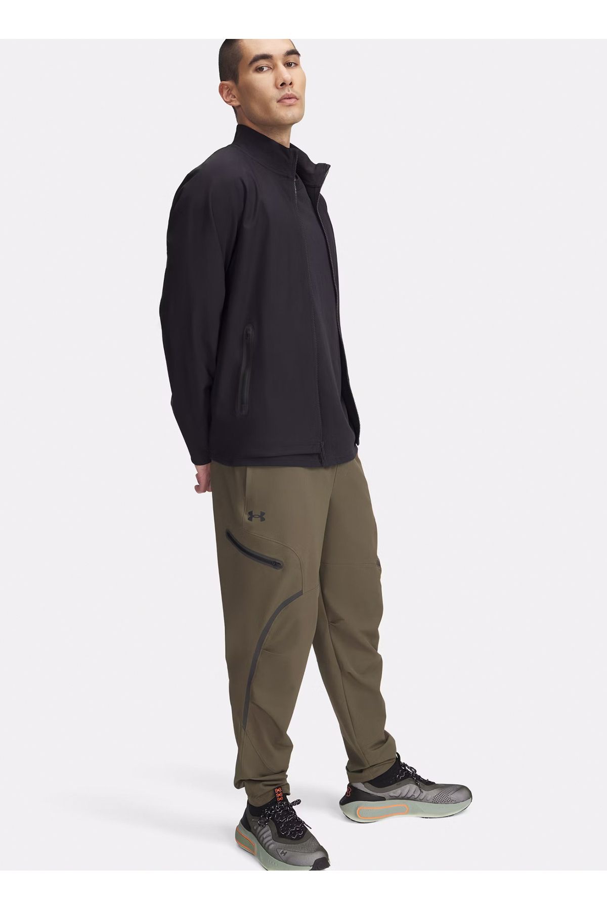 Under Armour 1390256 -390 Ua Pantaloni De Trening Pentru Bărbați, Verde, Cu Talie Elastică, Cu Talie Elastică Masculin - XL