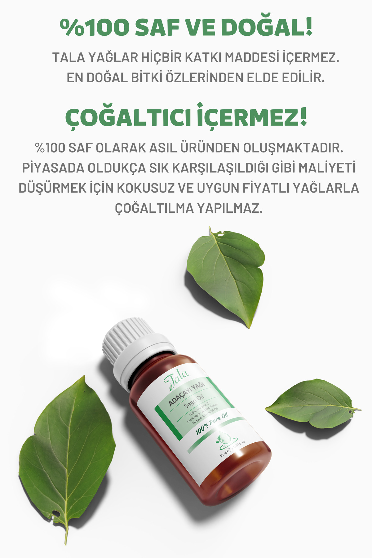 Adaçayı (Acı Elma) Uçucu Yağı %100 Saf ve Doğal 10 Ml — acı elma ada çayı — تصویر 3 از 5
