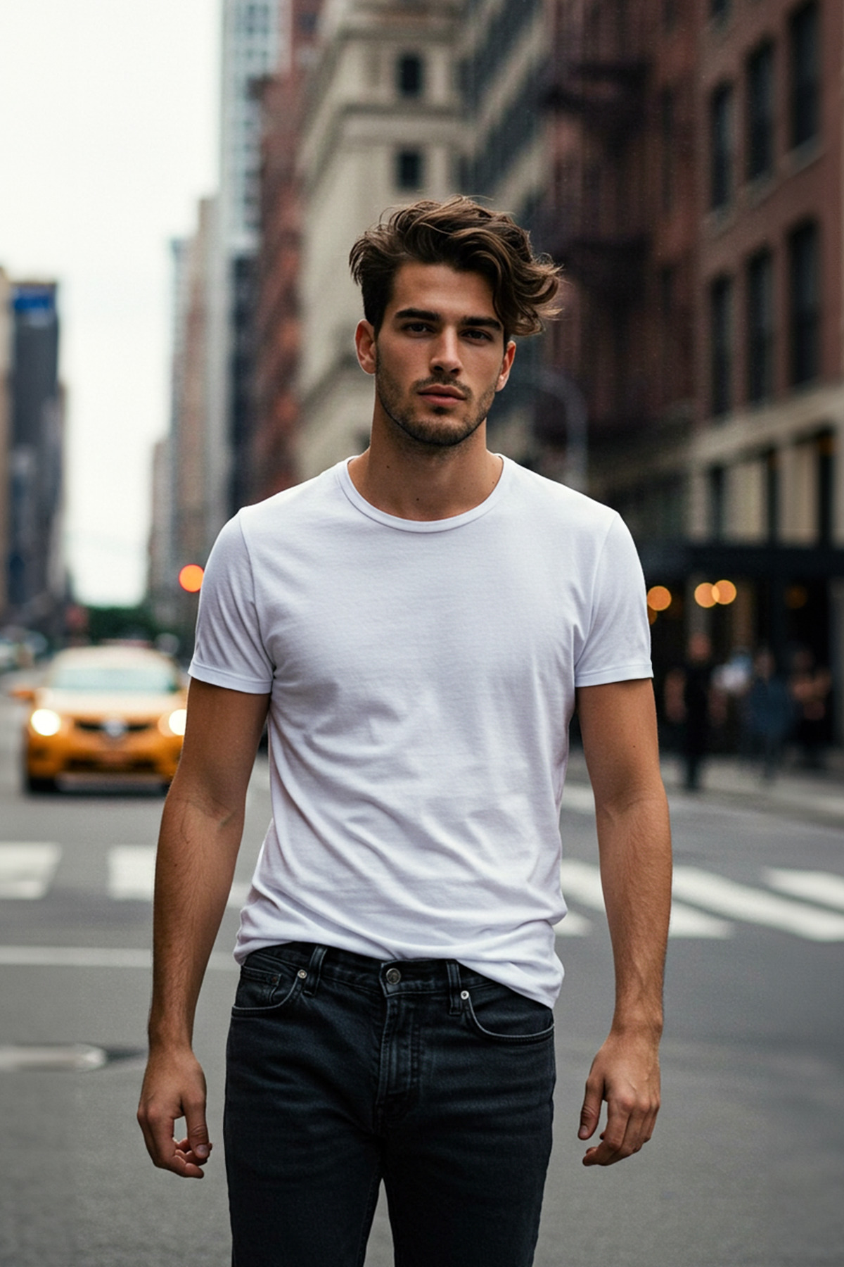 Trendyolmilla Man Beyaz Basic %100 Pamuklu Regular Fit Bisiklet Yaka T-Shirt TMNSS21TS0808