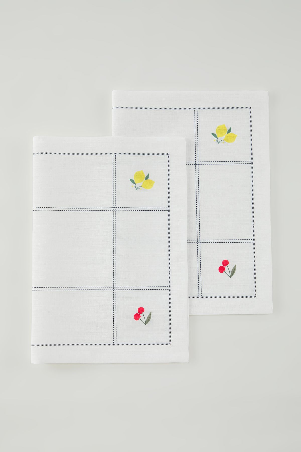 Trendyol Collection-2-teiliges amerikanisches Service-Set mit Obst-Aufdruck, 30 x 50 cm, TPHSS25RUN00014 2