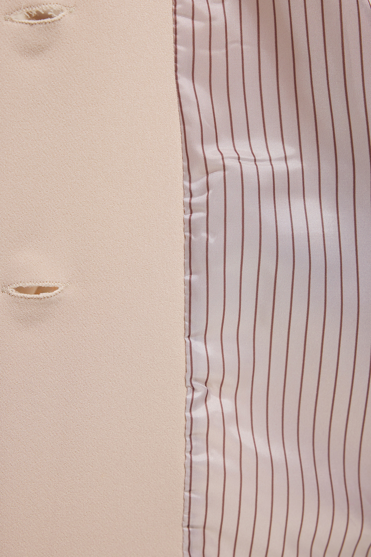 Trendyol Modest-Beige Inner Lining Striped Woven Jacket Tctss25Ck00006 5