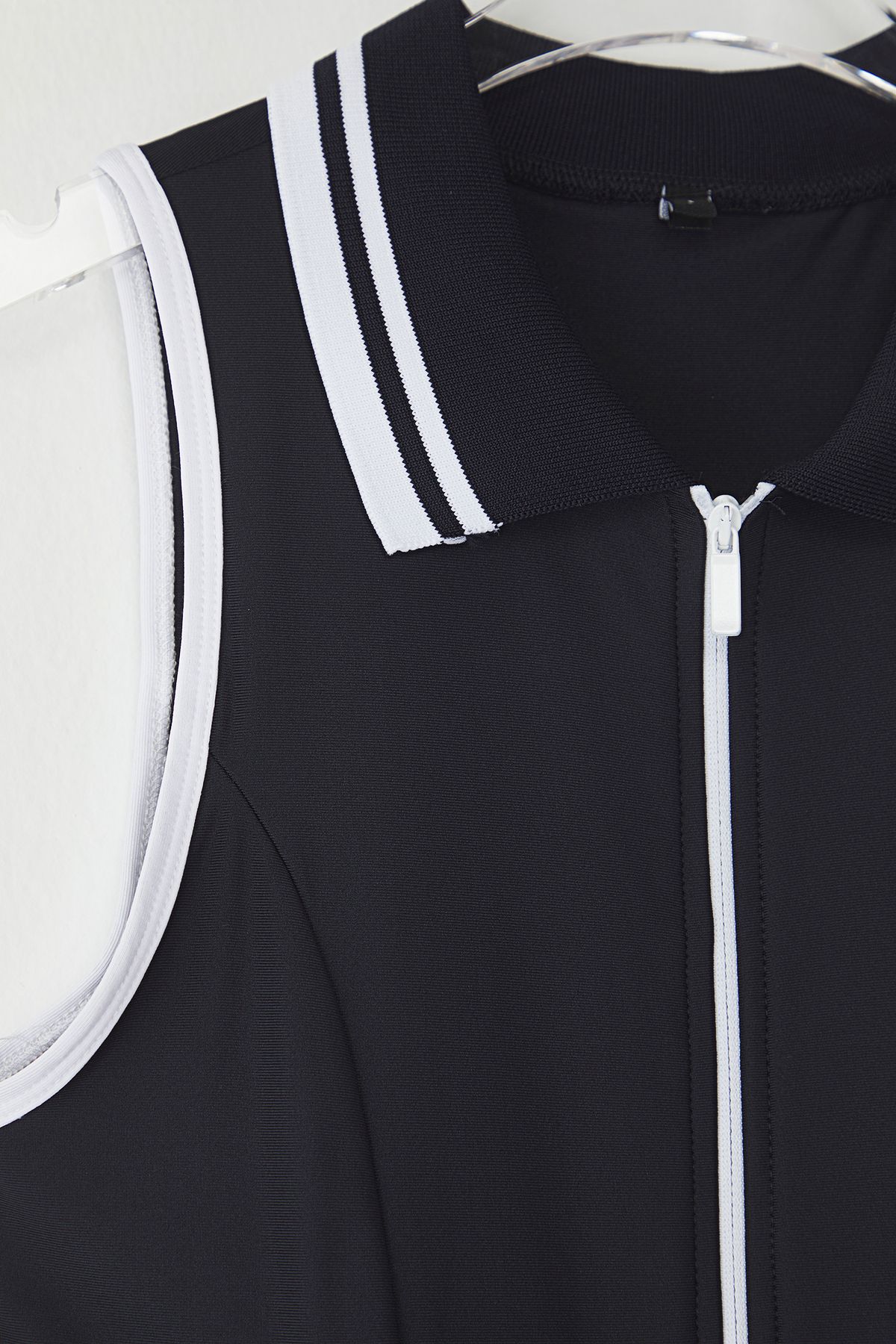 Trendyol Collection-Námořnická modrá mikro tkanina na zip a tenisový pletený sportovní oblek THMSS25EL00005 7