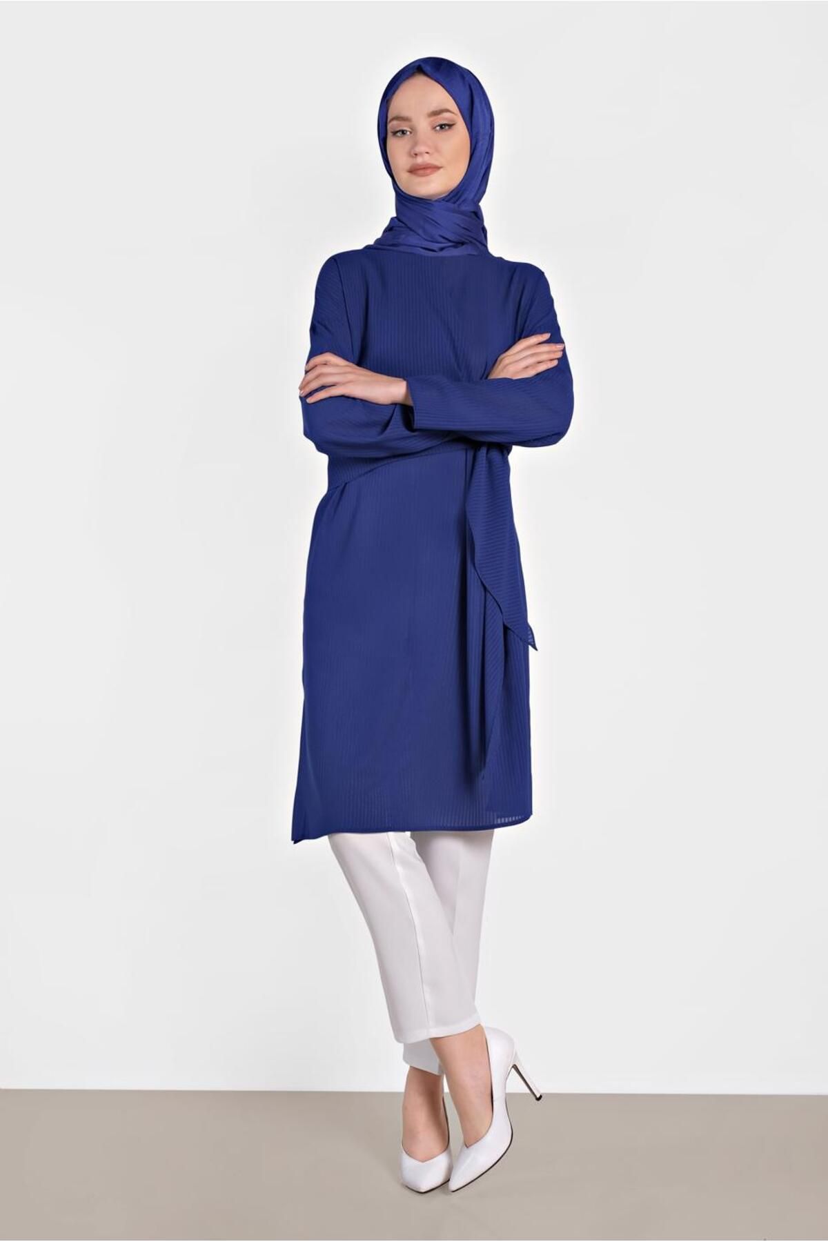 Alvina-Thin Summer Tunic with Binding Detail 4436 2