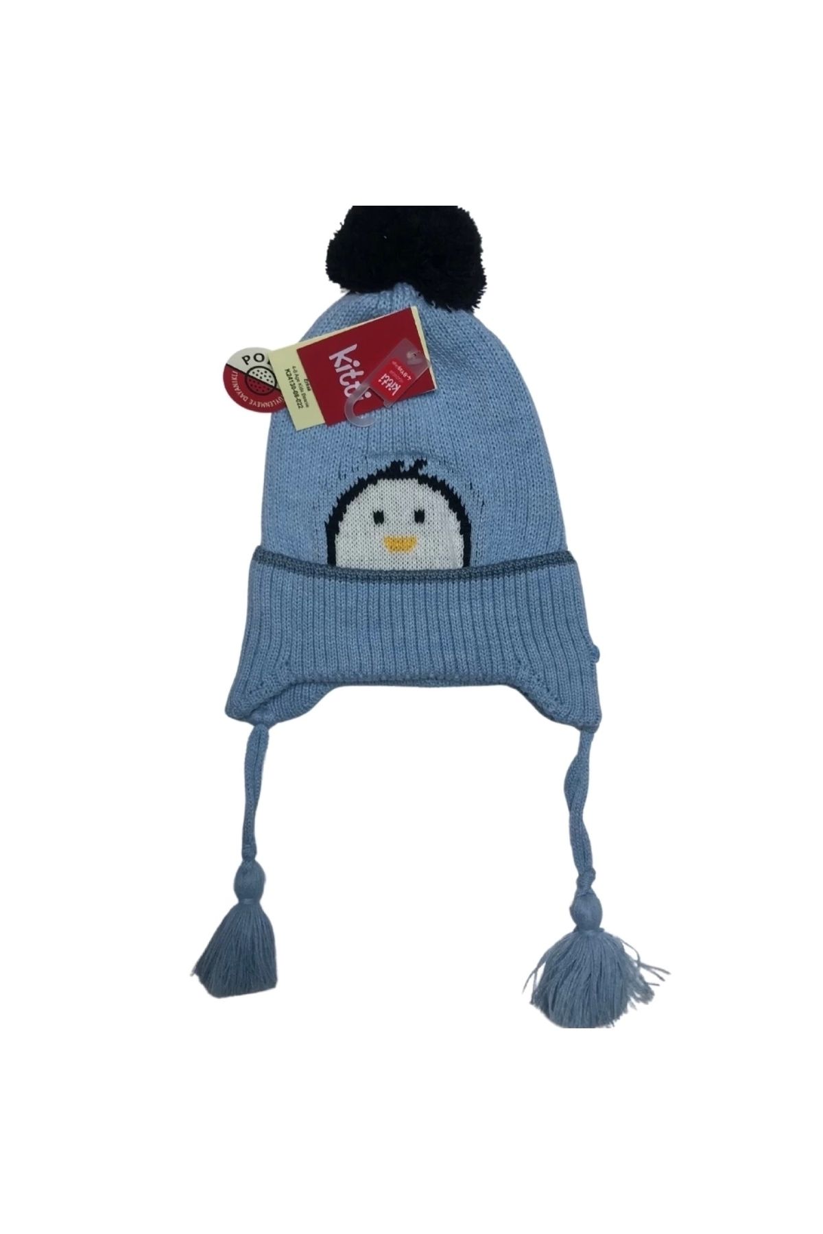 Kitti Çocuk Erkek Kulaklı Bere (4-8 Yaş) K24130-08 Mavi