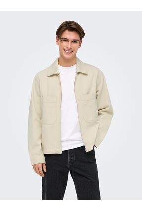 Only & Sons Ekru Erkek Denim Ceket 22035559 ONSCASSEL DNM JACKET NOOS