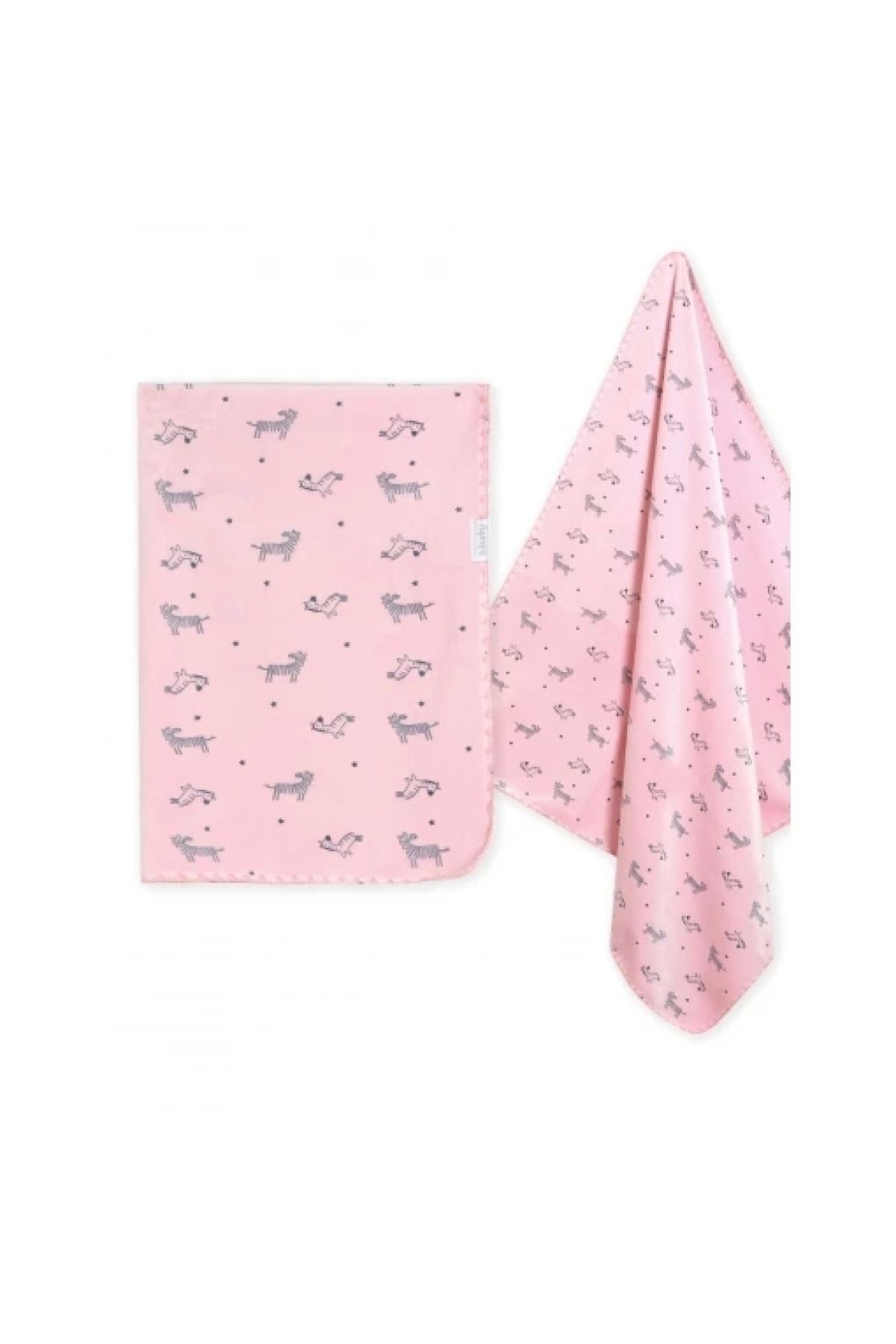 Bibaby Happy Zebra Land Fluffy Bebek Battaniye 64529 Pembe