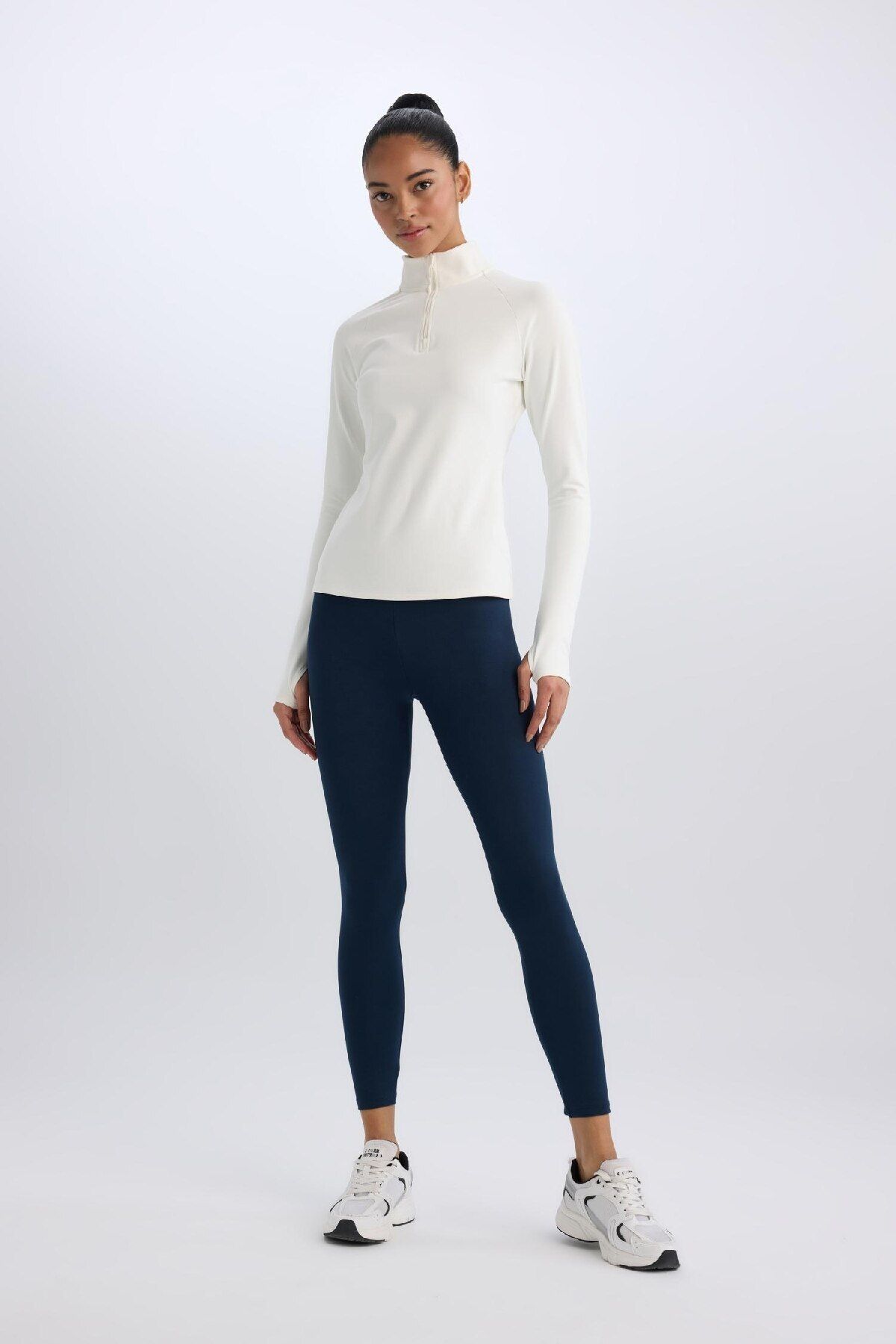 DeFacto-Defactofit Waist Hugging Athlete Leggings B4590Ax24Wn 4