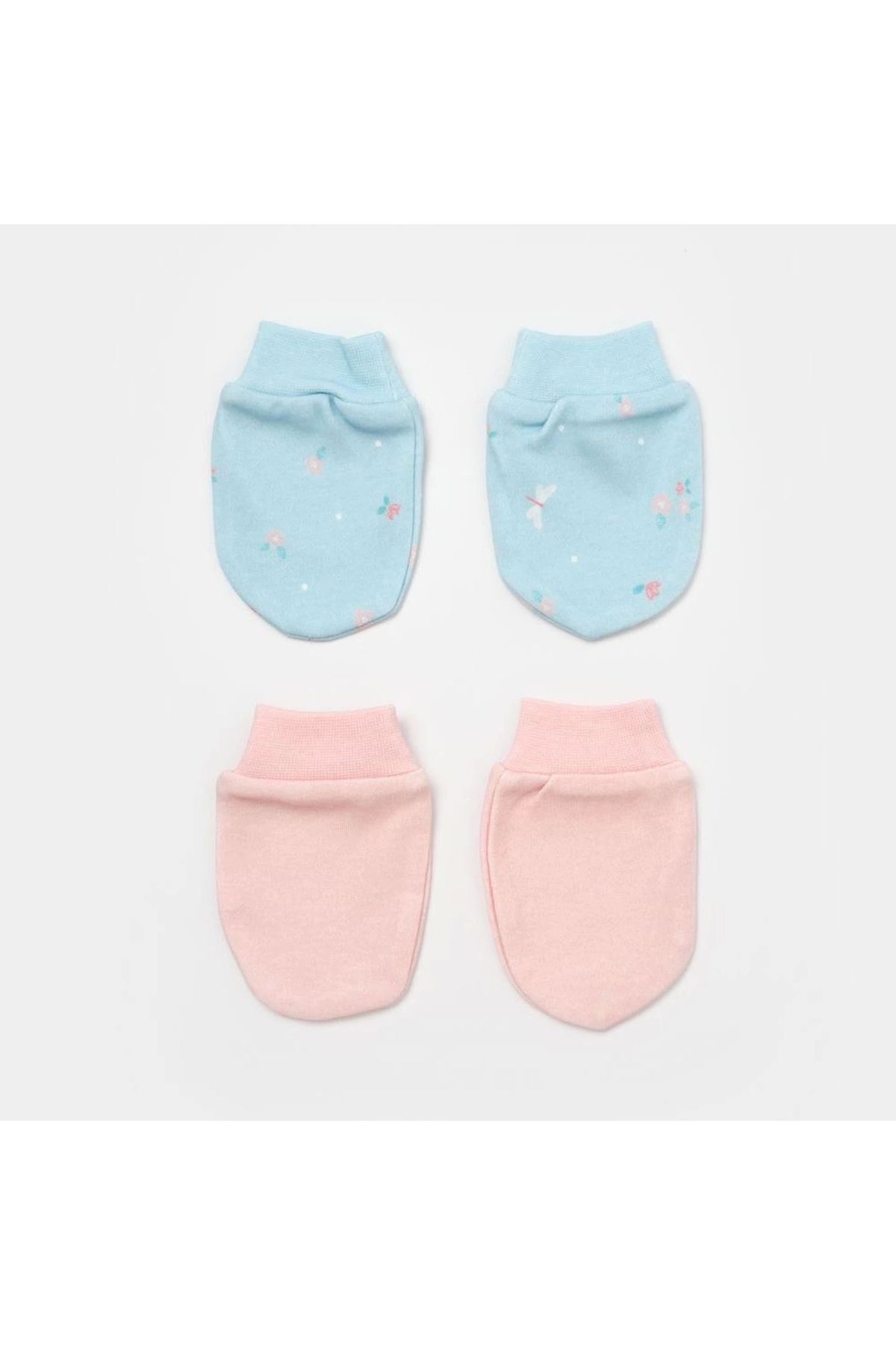 Bibaby Biorganic Always Happy 2'Li Bebek Eldiven 72230 Gül Kurusu Mint