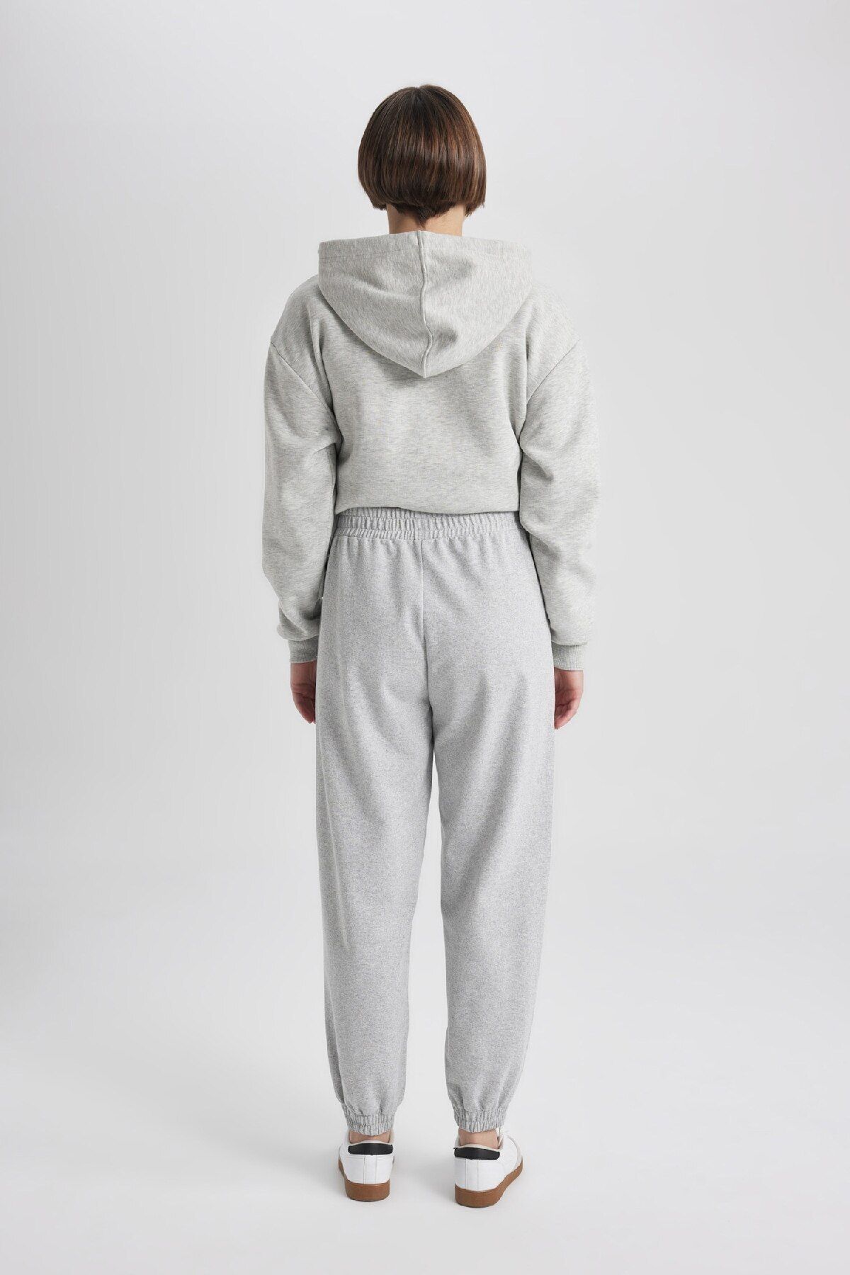 DeFacto-Standard Size Elastic Waist Basic Straight Jogger Sweatpants U3491Az24Sp 6