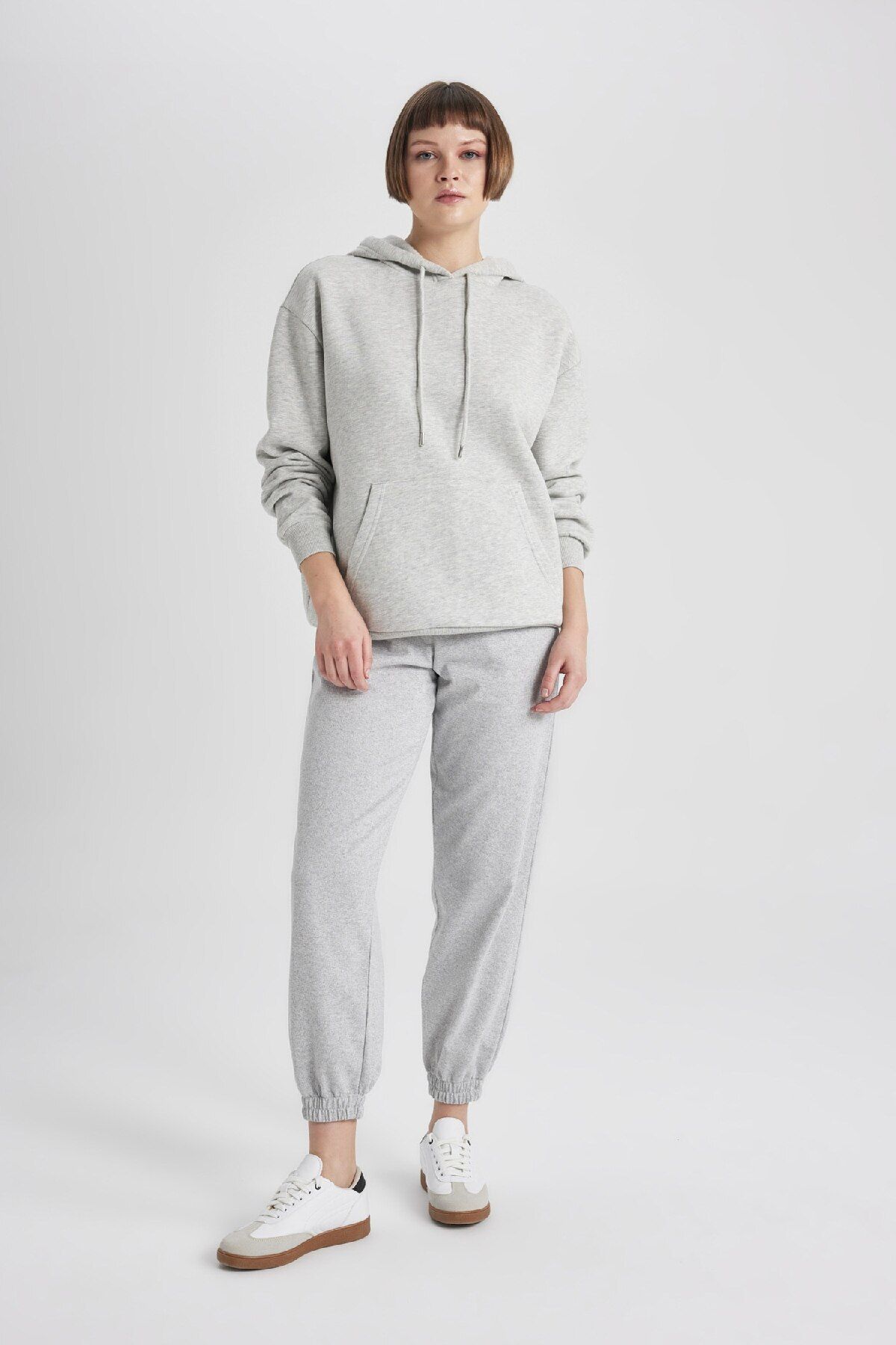 DeFacto-Standard Size Elastic Waist Basic Straight Jogger Sweatpants U3491Az24Sp 2