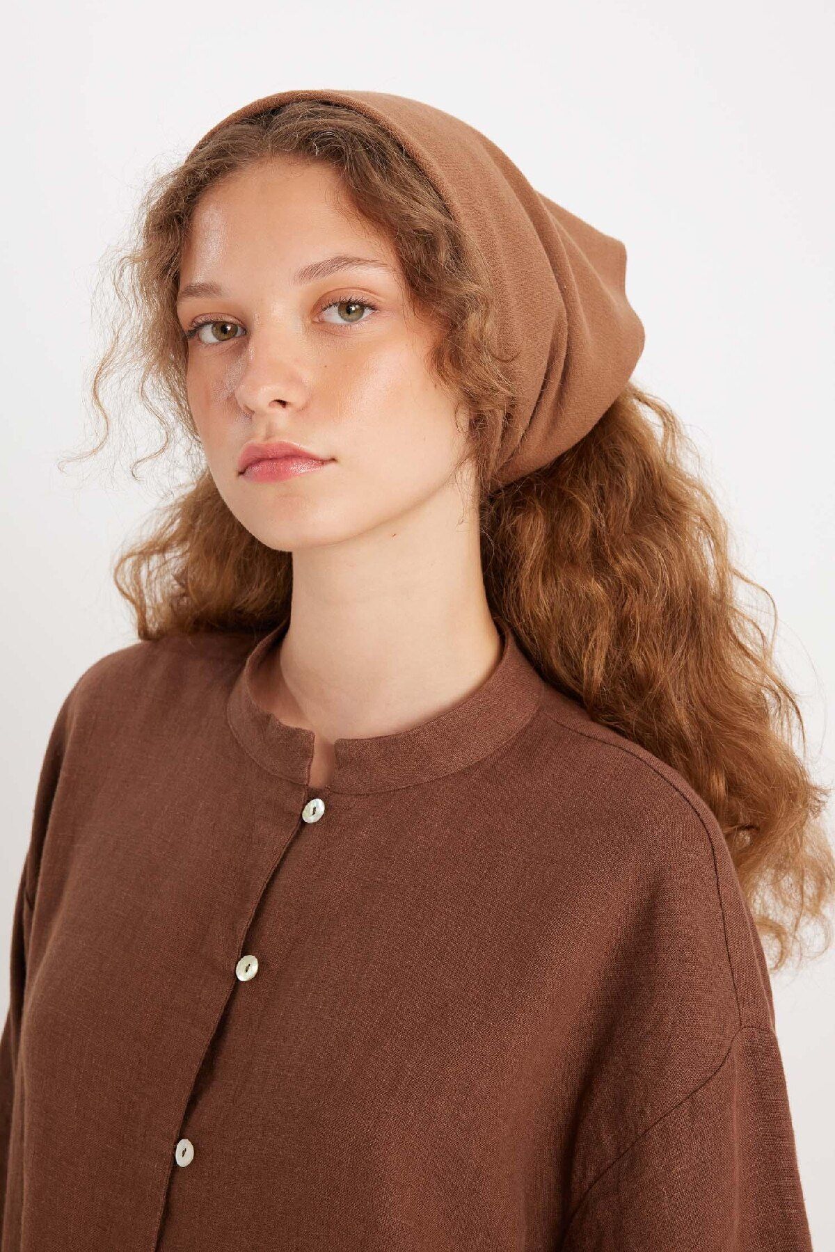DeFacto-Manuka X Λινό Μακρυμάνικο Basic Tunic D4394ax24hs 8
