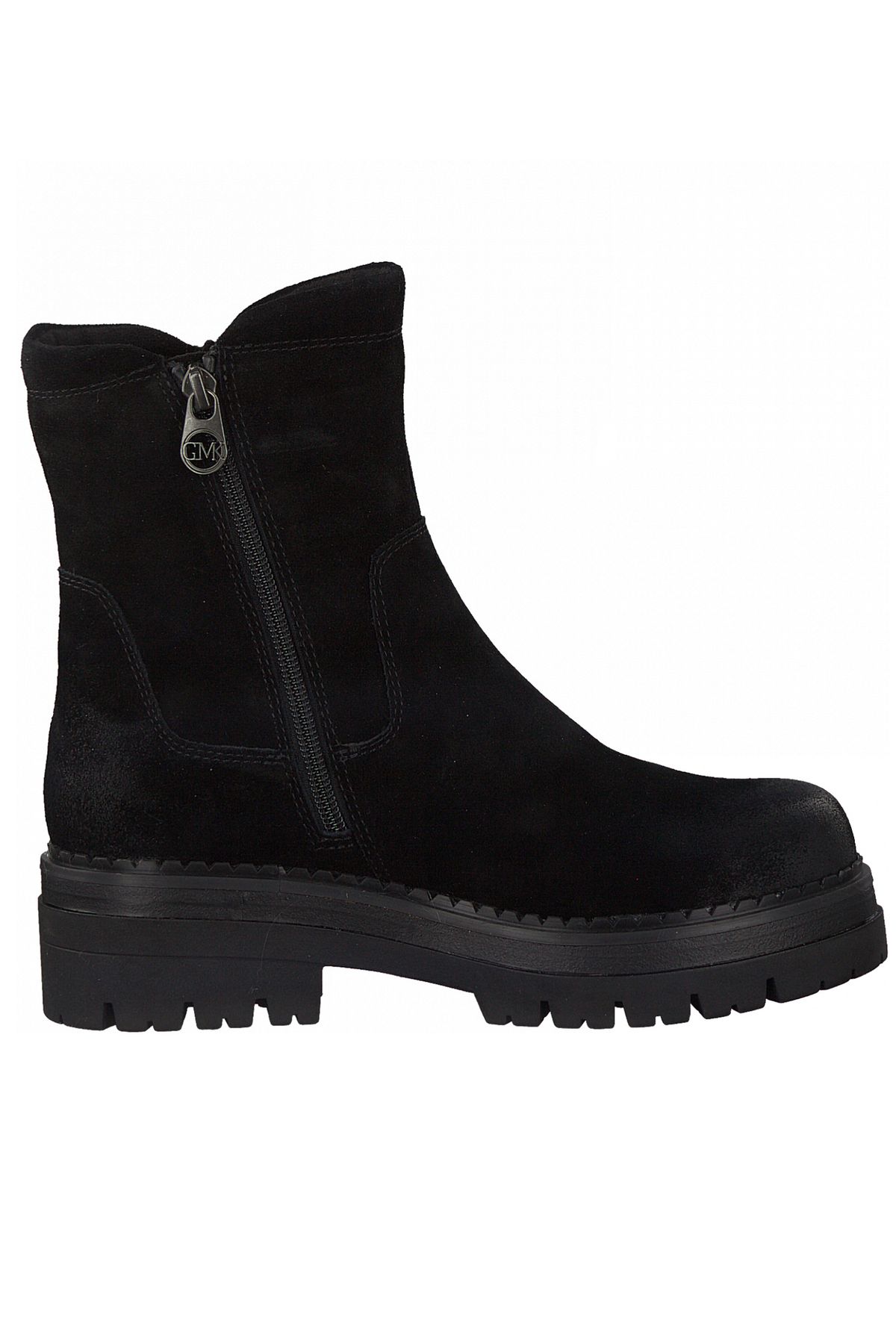 Marco Tozzi-Damen Elegante Stiefelette von GMK Guido Maria Kretschmar 2-86400-27 Schwarz 001 Siyah Leder mit Feel 5