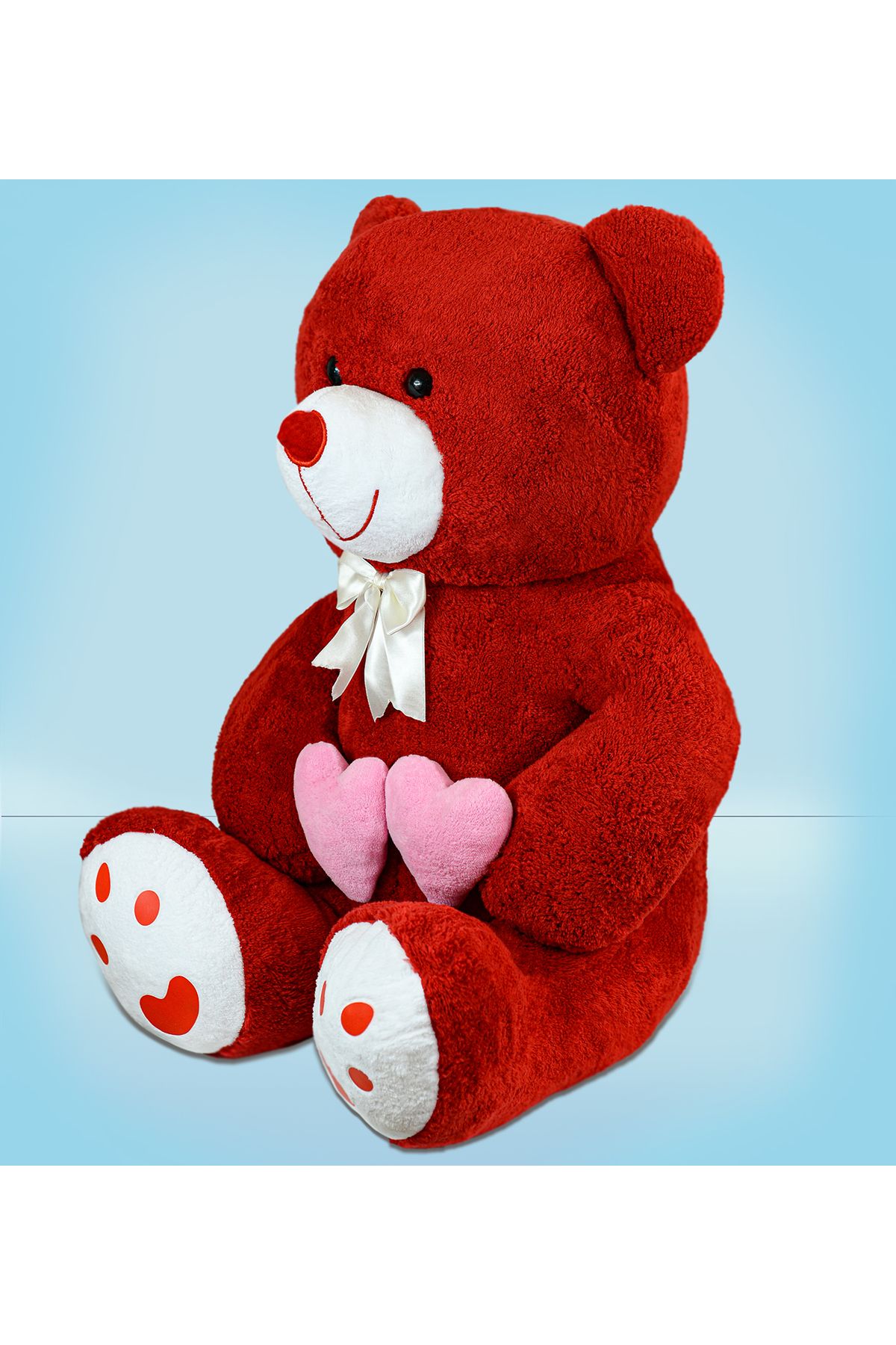 Özgüner Oyuncak-"Bobo Double Heart Plush 130 cm - Perfect Gift to Hug!" 5