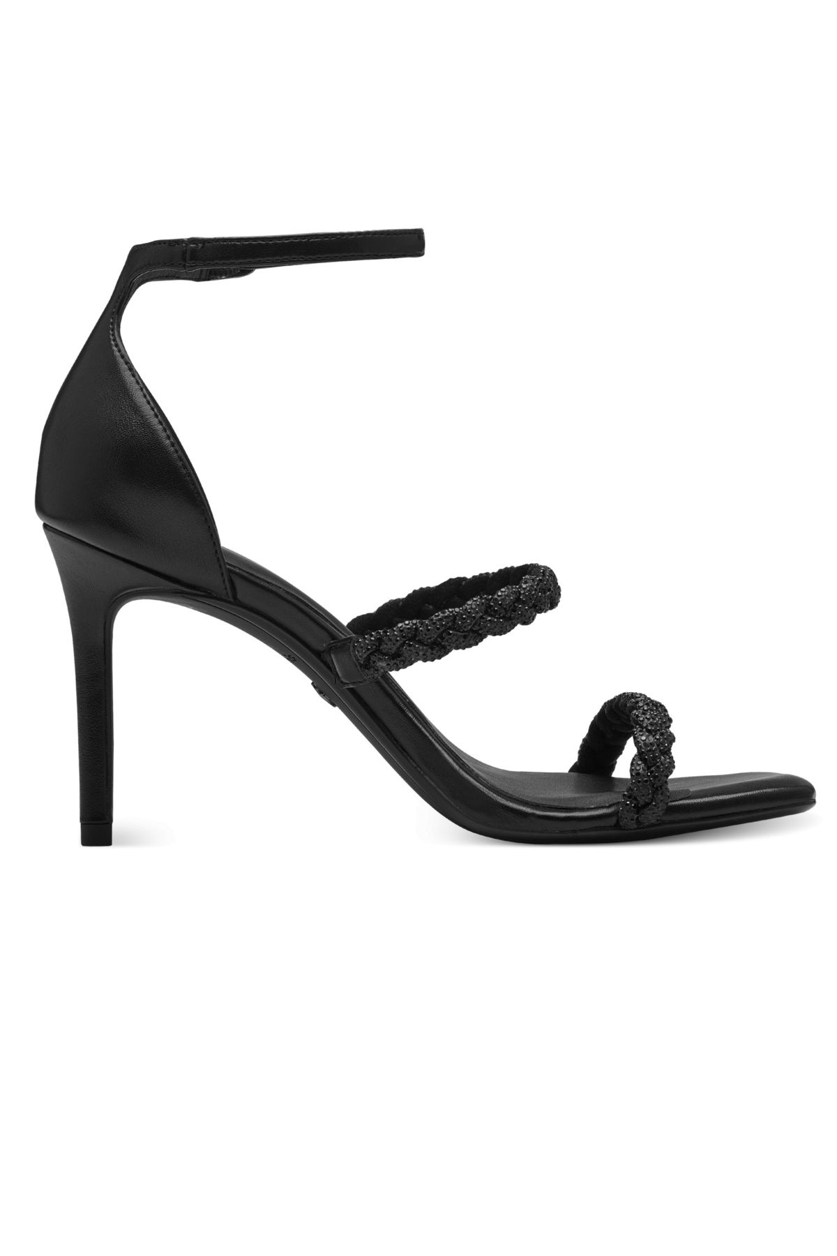 Tamaris-Damen Komfort Sandalen 1-28035-42 Schwarz 001 Black Textil/synthetik Mit Touch-it 5