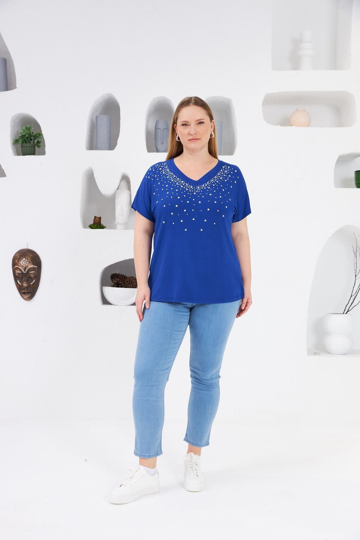 RMG-Oversized T-Shirt - Star Stone Print 4