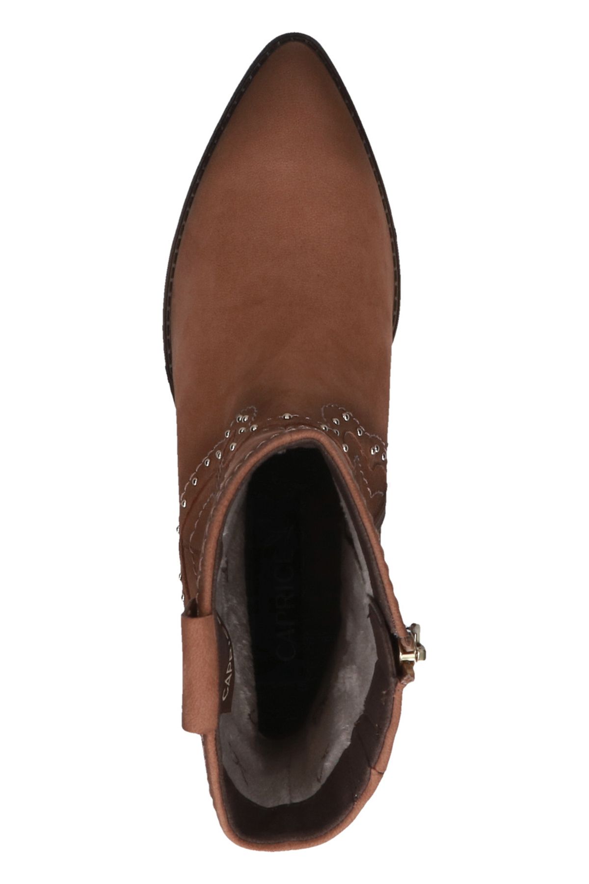 Caprice-Damen Elegante Stiefelette Western 9-25315-43 Braun 351 Camel Nubuc Leder Mit Cap Airmotion 4