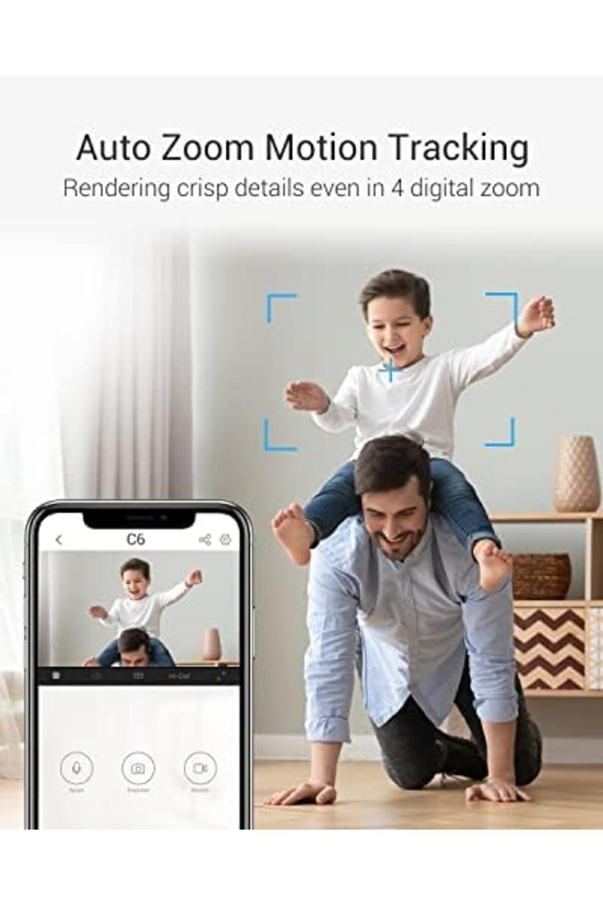 EZVIZ-C6 Security WiFi Camera, 2K+ Indoor Home camera with AI Powered Human & Pet & Sound Detection 6