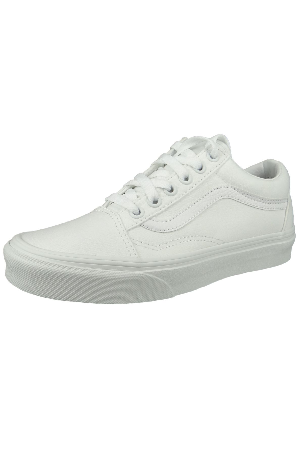 Vans-Damen Sneaker Low Old Skool D3HW00 Weiß true white Textil 1