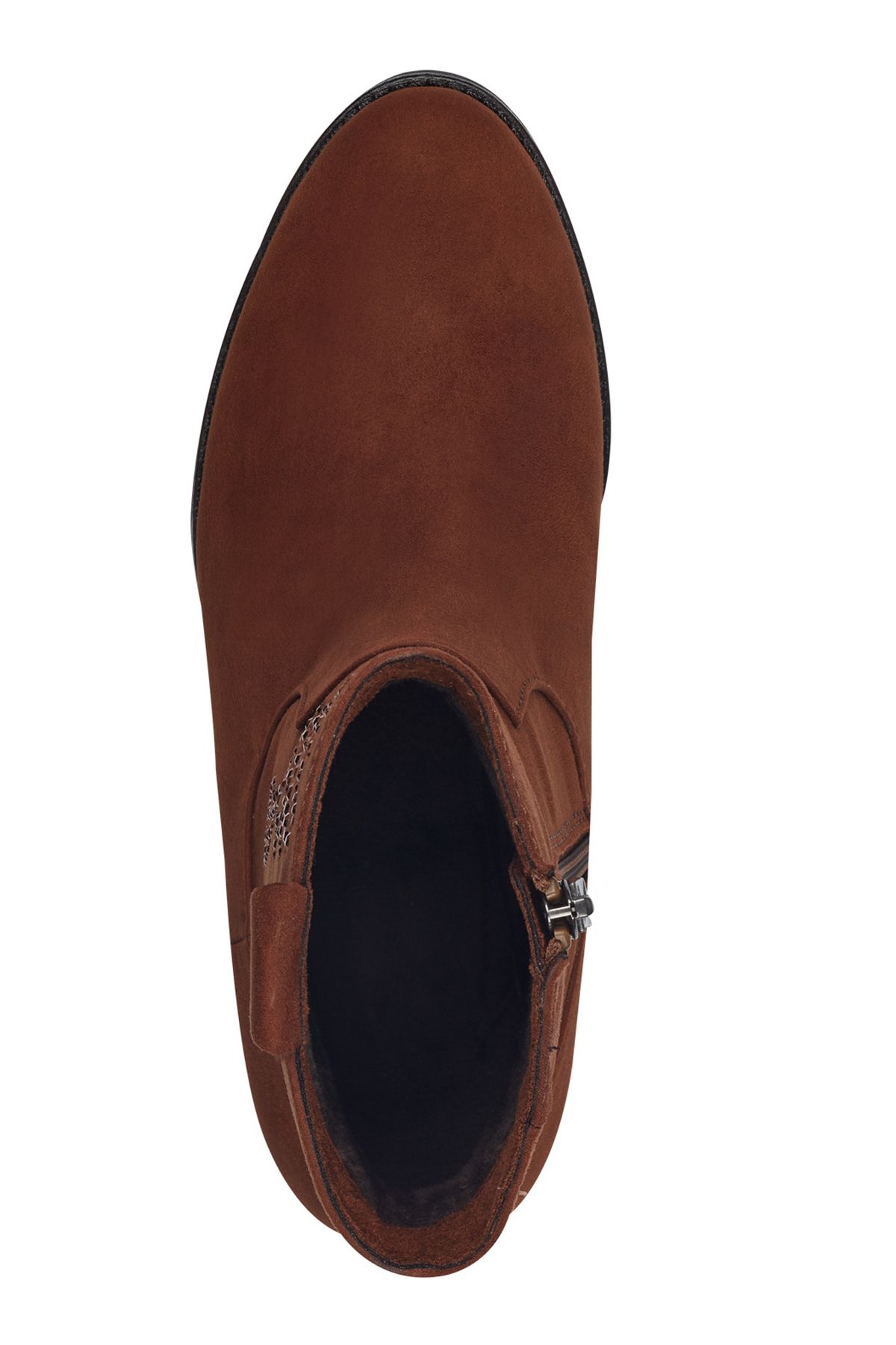 Marco Tozzi-Damen Elegante Stiefelette Western 2-25323-43 Braun 376 Nut Textil 4