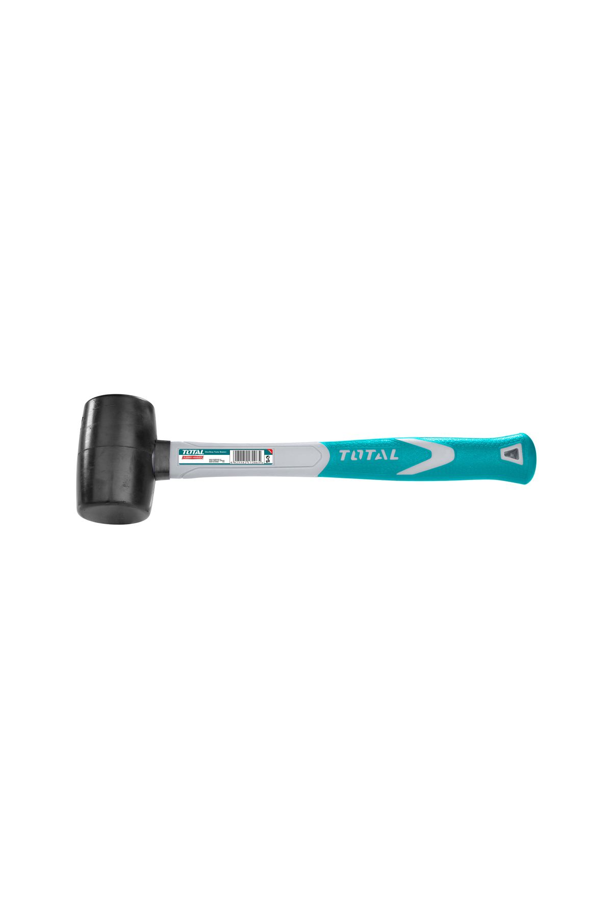 TOTAL-16oz Fibreglass Handle, Rubber Hammer 1