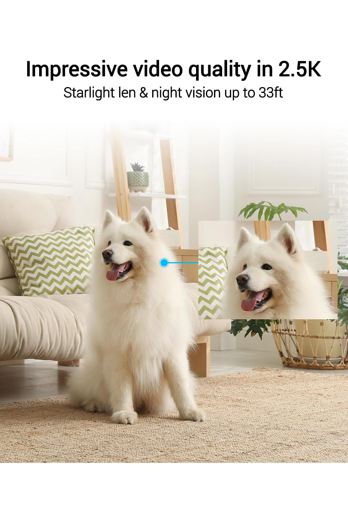 EZVIZ-C6 Security WiFi Camera, 2K+ Indoor Home camera with AI Powered Human & Pet & Sound Detection 3