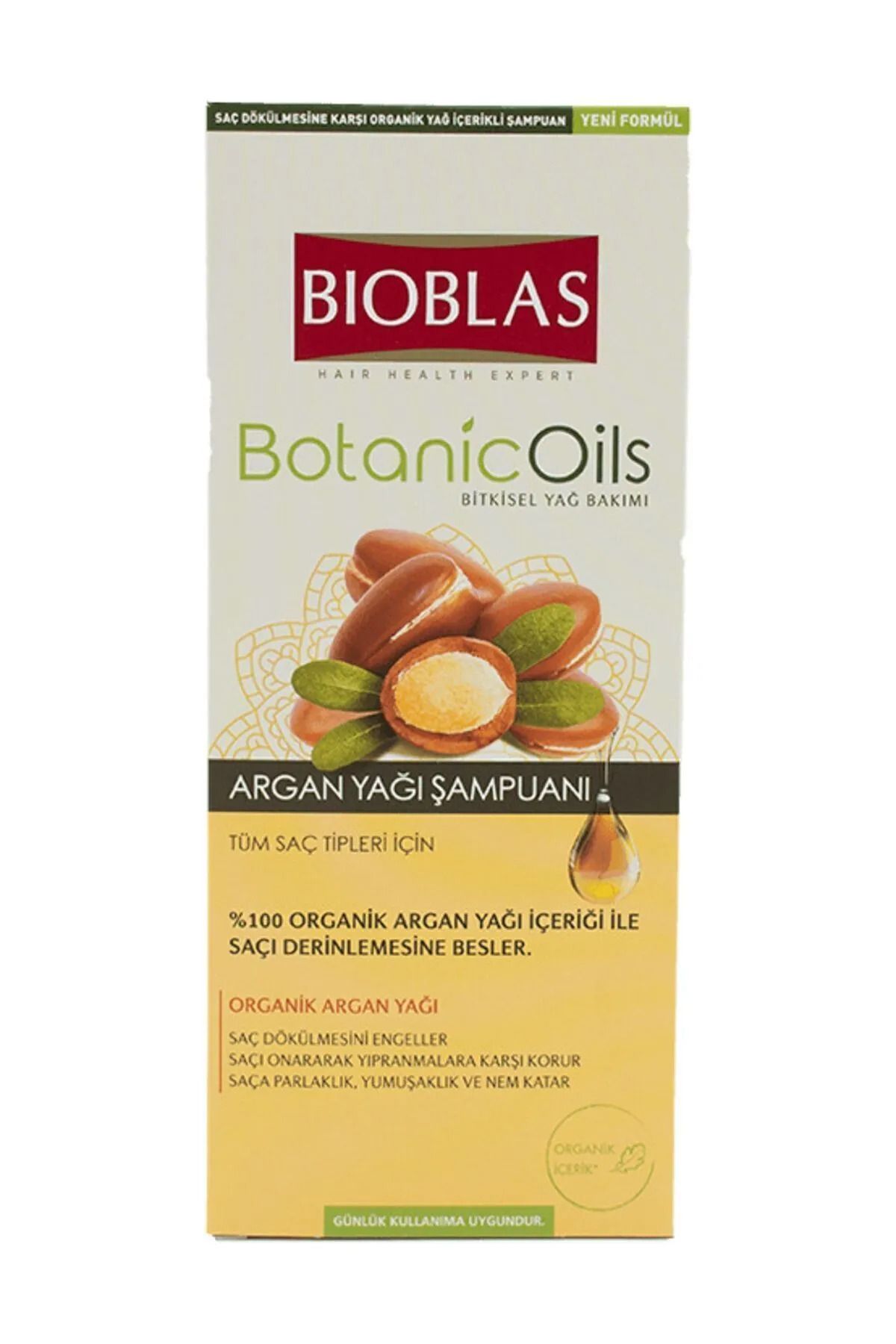 Bioblas-Argan Shampoo - Botanic Oils 360 ml Pack of 5 2