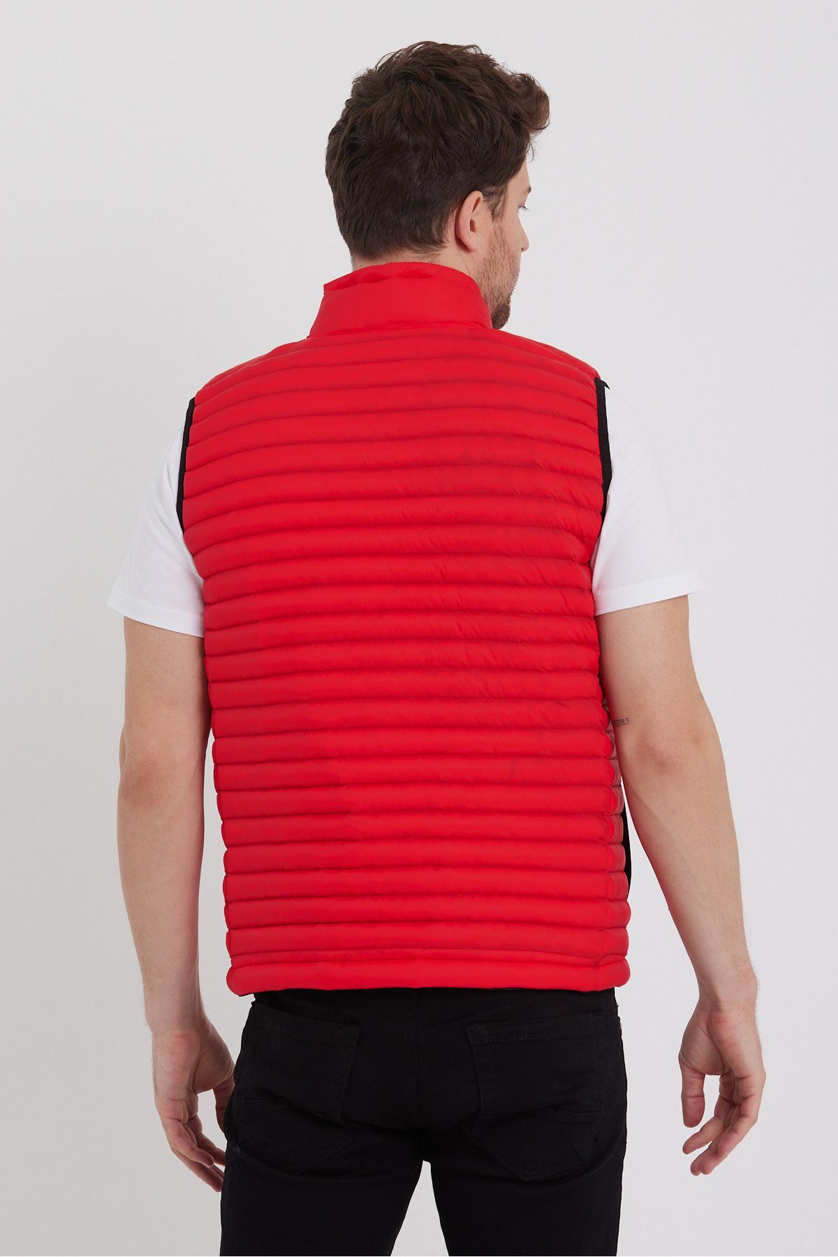 Weyeze-Stand Collar Puffer Vest Ad-K59191Prm 7