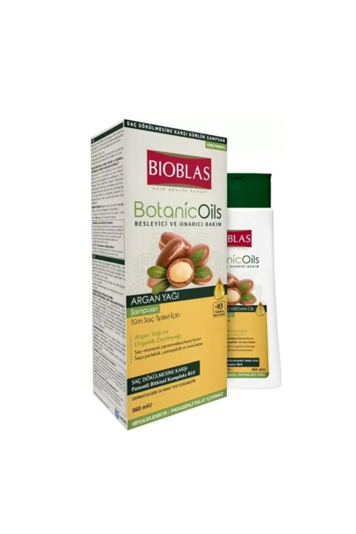 Bioblas-360 Mle 2 Pack Botanic Oils Argan Oil Shampoo 2