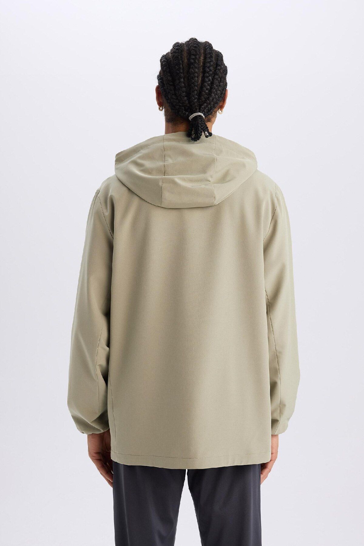 DeFacto-Defactofit - Hooded and Zippered Regular Fit Coat D6179Ax25Sp 7