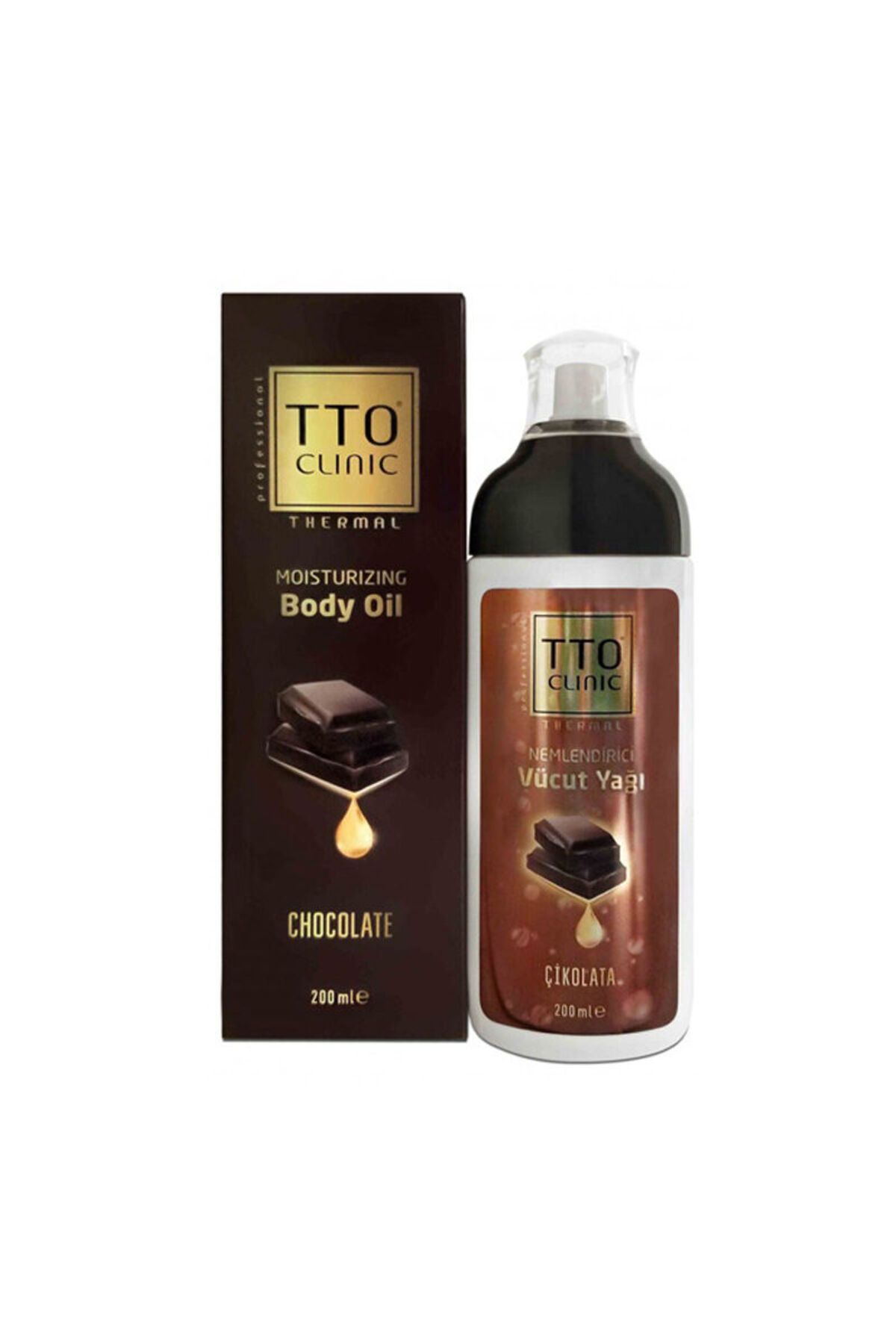 کرم بدن روغن بدنه کلینیک 200 میل شکلات Tto