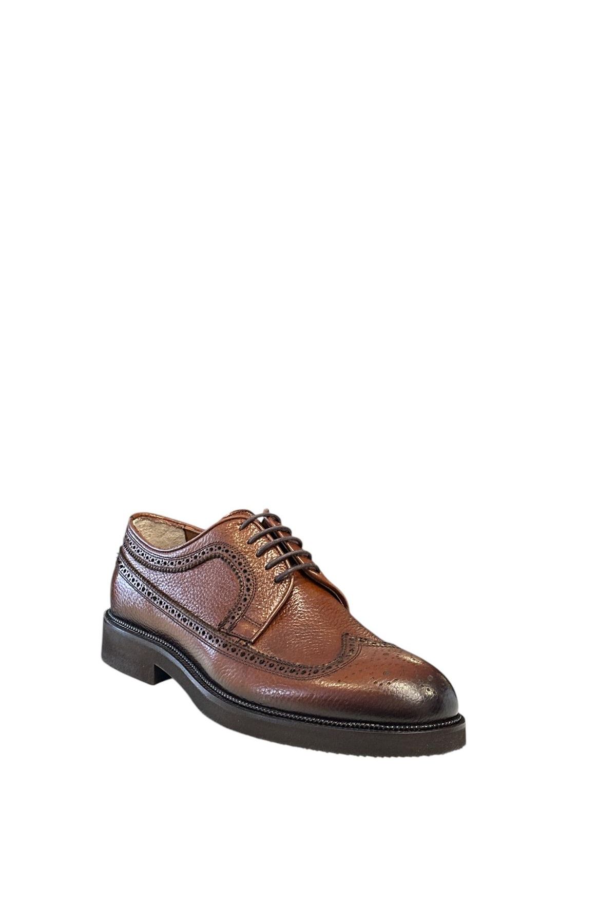 Gianni Maggi-2309 Model Men's Brown Calf Leather Classic Shoes 2